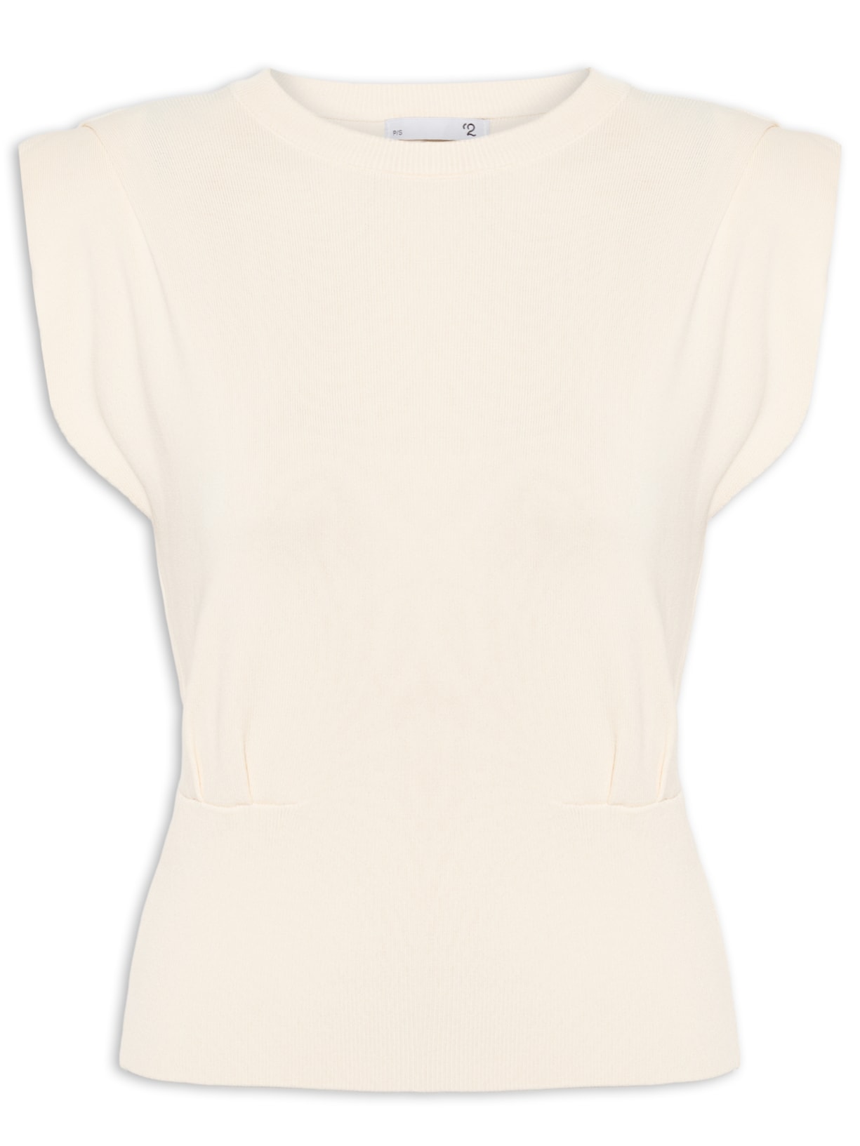 Blusa Feminina Em Tricot Com Barra Larga - Off White