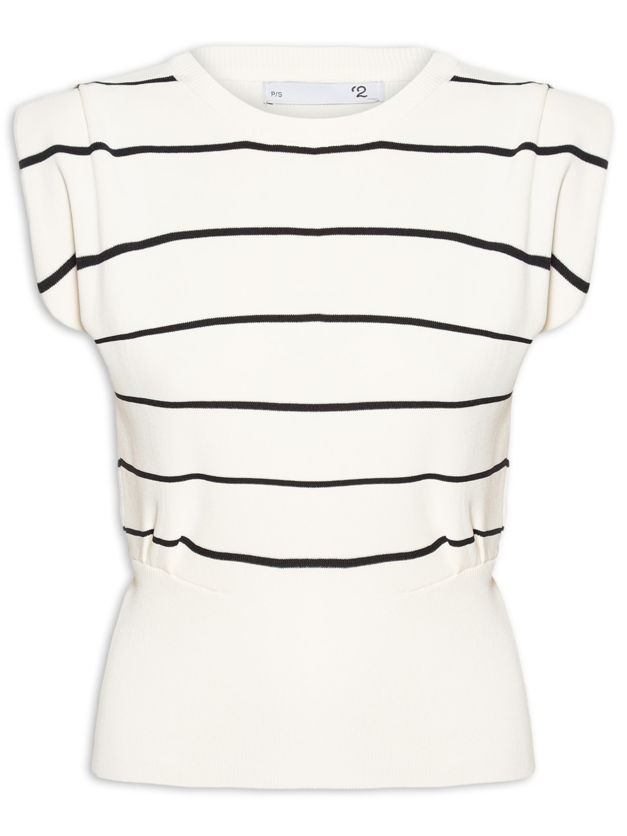 Blusa Feminina Em Tricot Com Barra Larga - Off White