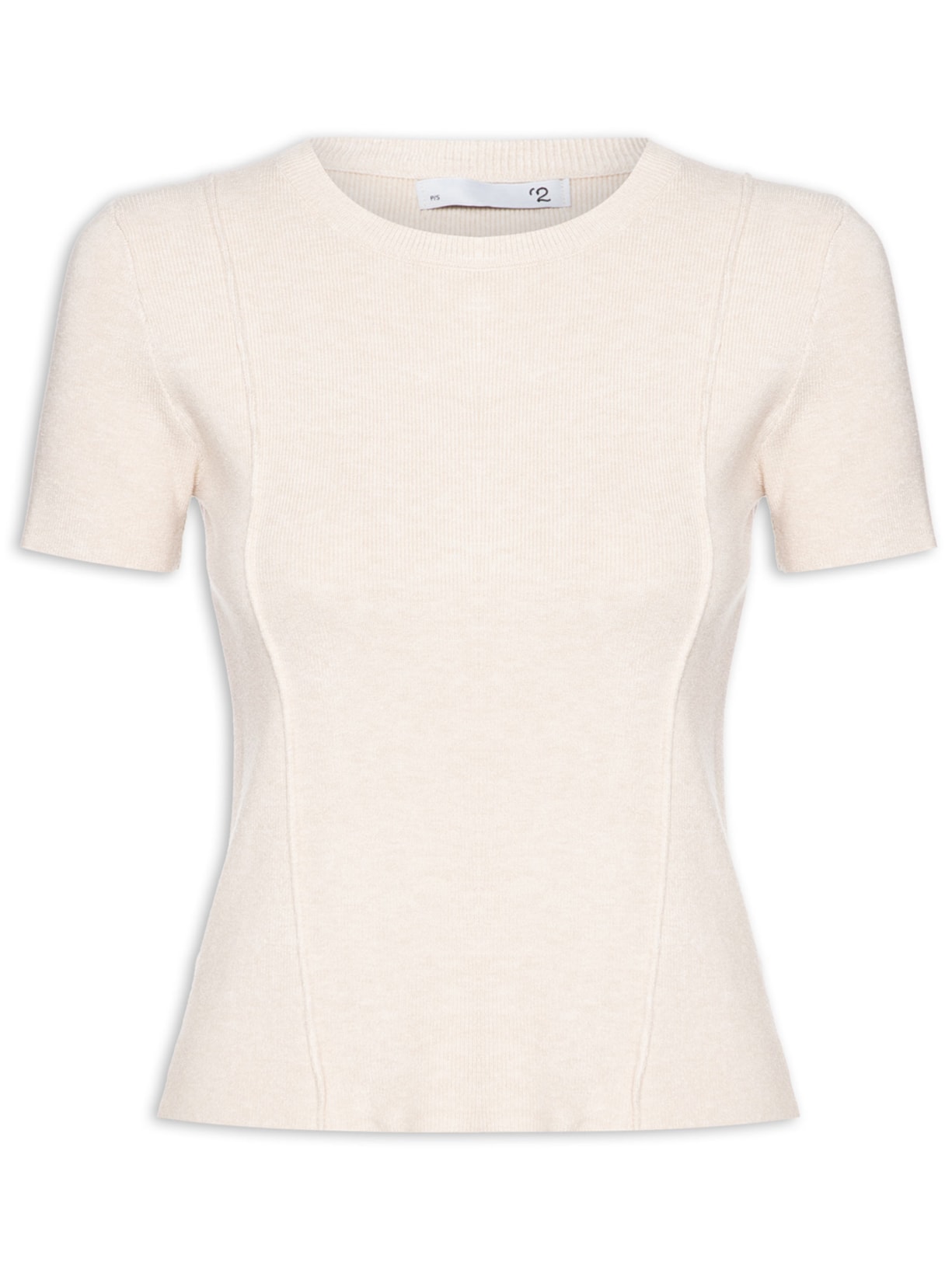 Blusa Feminina Em Tricot Com Detalhes - Bege