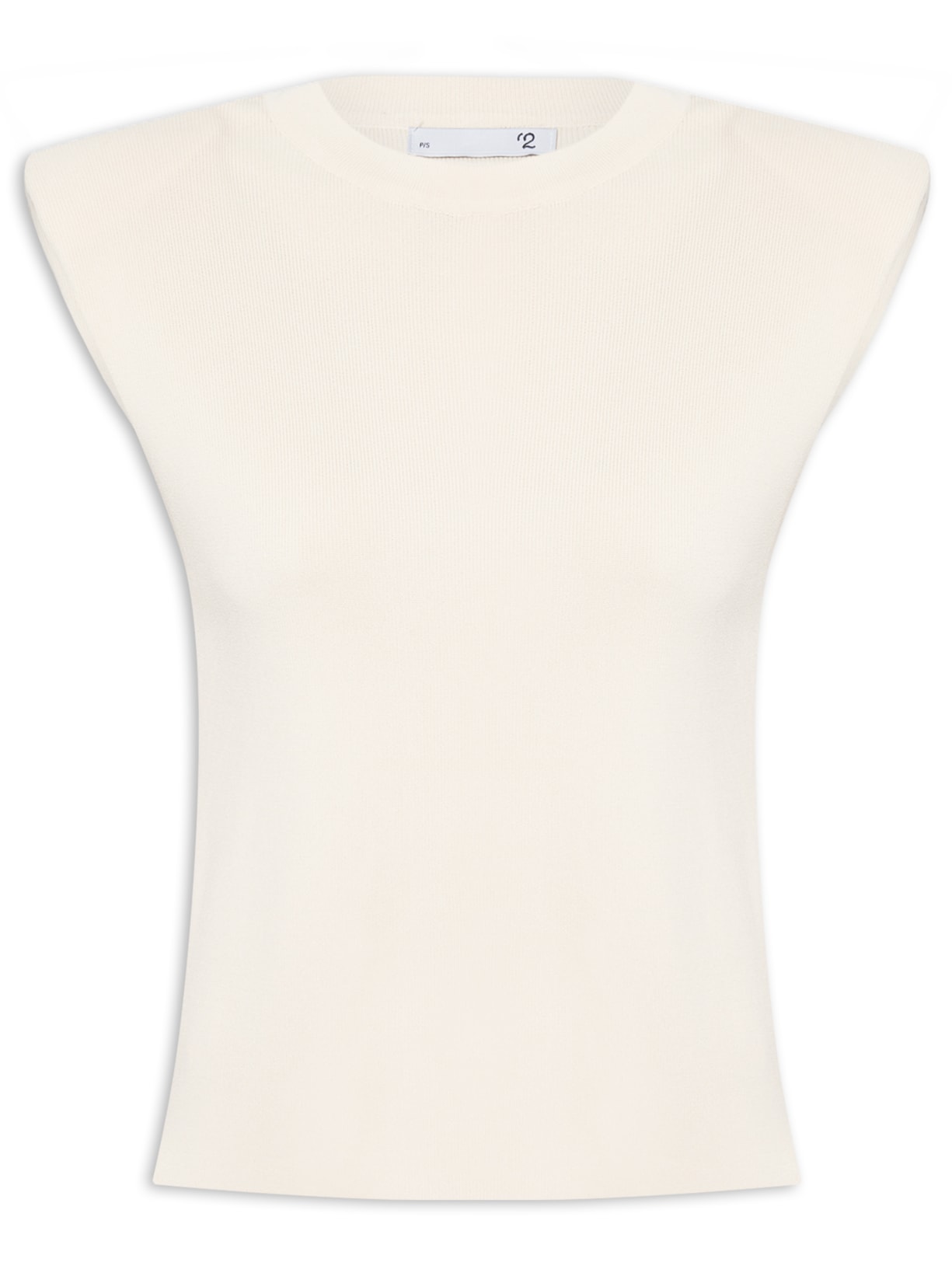 Blusa Feminina Em Tricot Com Ombreiras - Off White