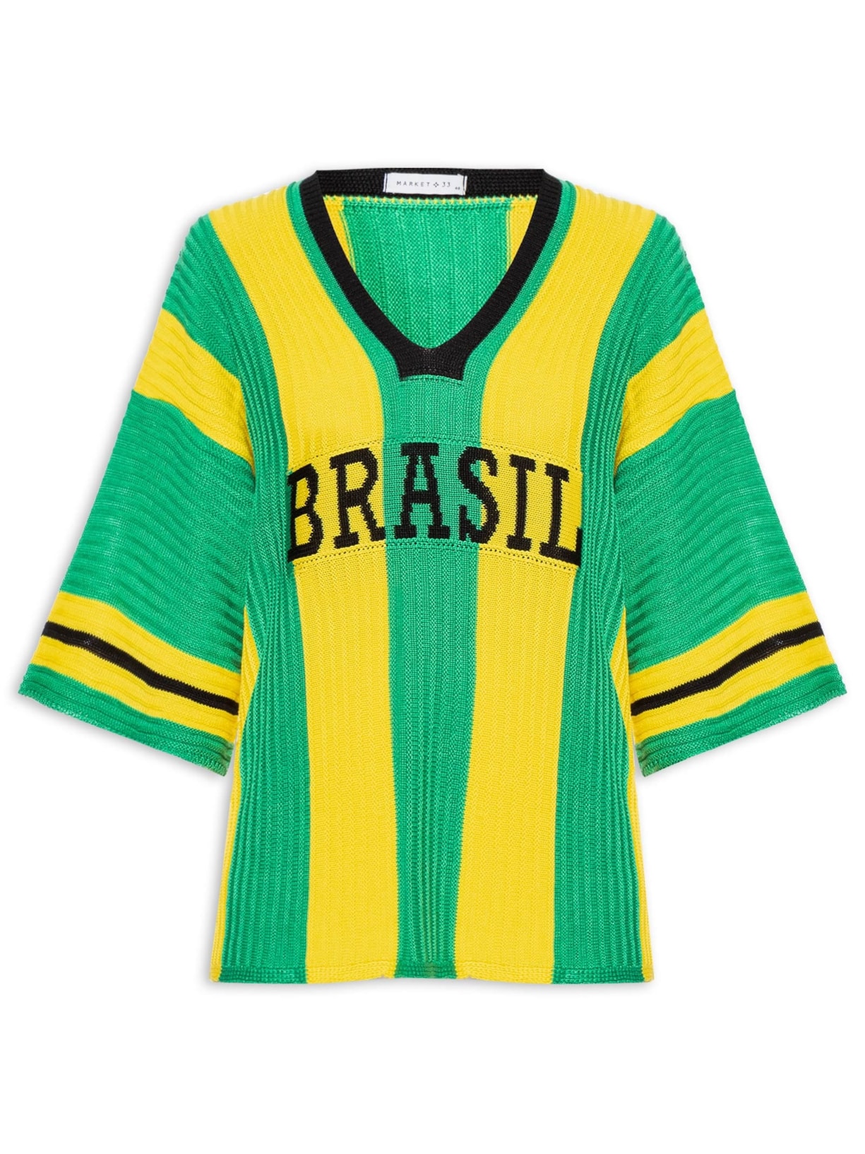 Blusa Feminina em Tricot Copa Brasil  Verde Market 33
