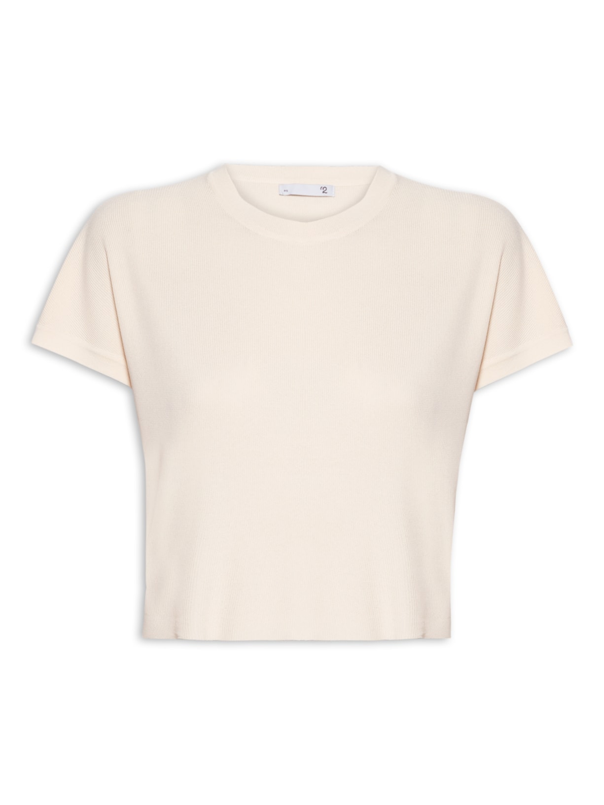 Blusa Feminina Em Tricot Gola Redonda - Off White