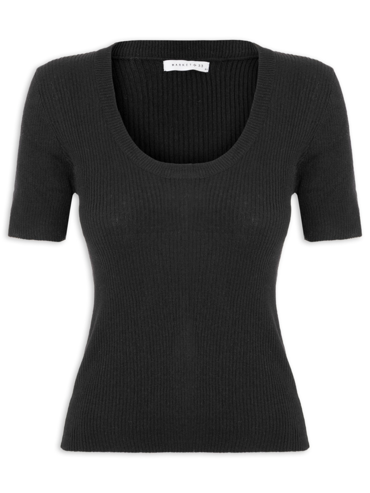 Blusa Feminina Em Tricot - Preto