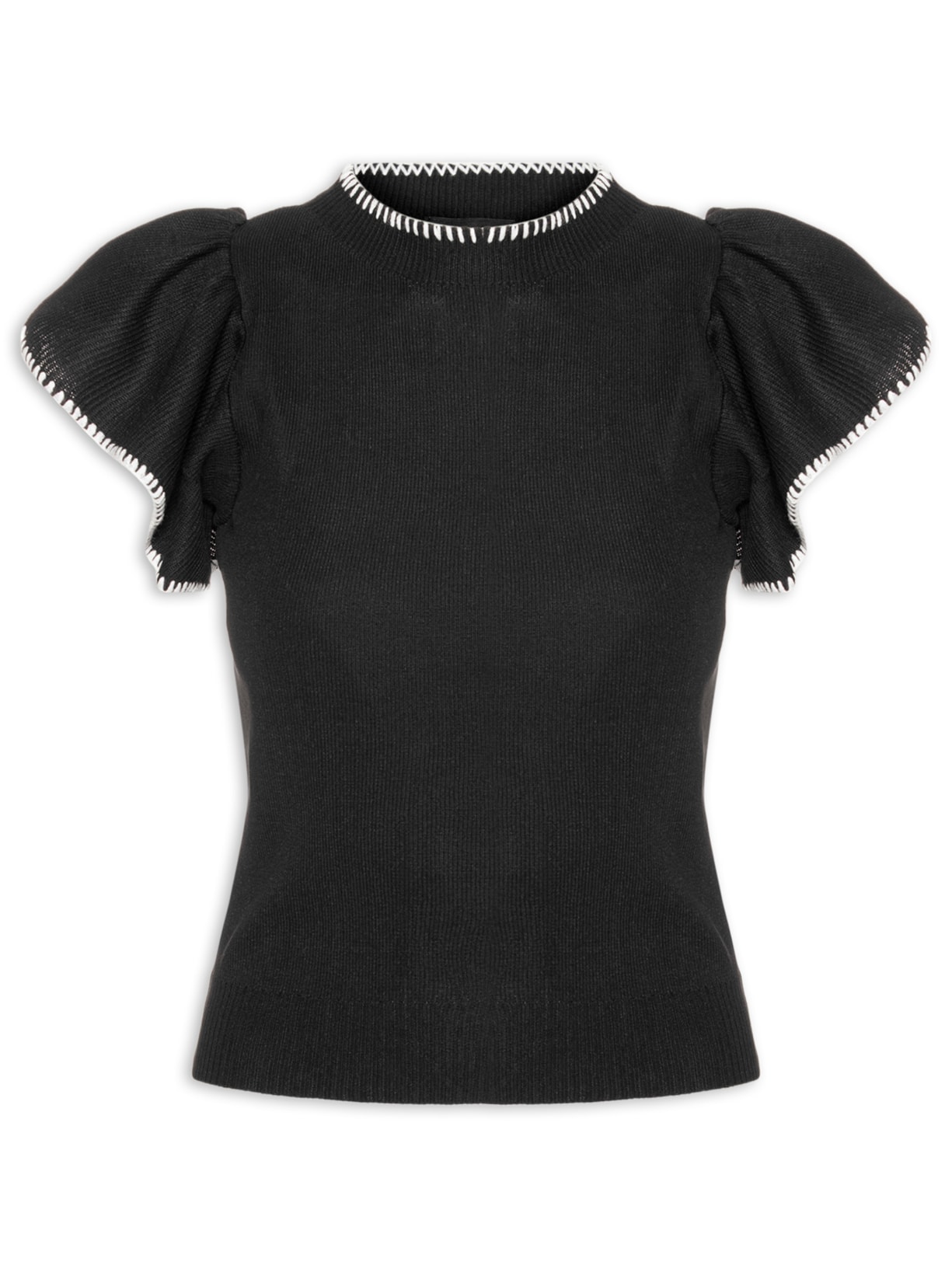 Blusa Feminina em Tricot - Preto