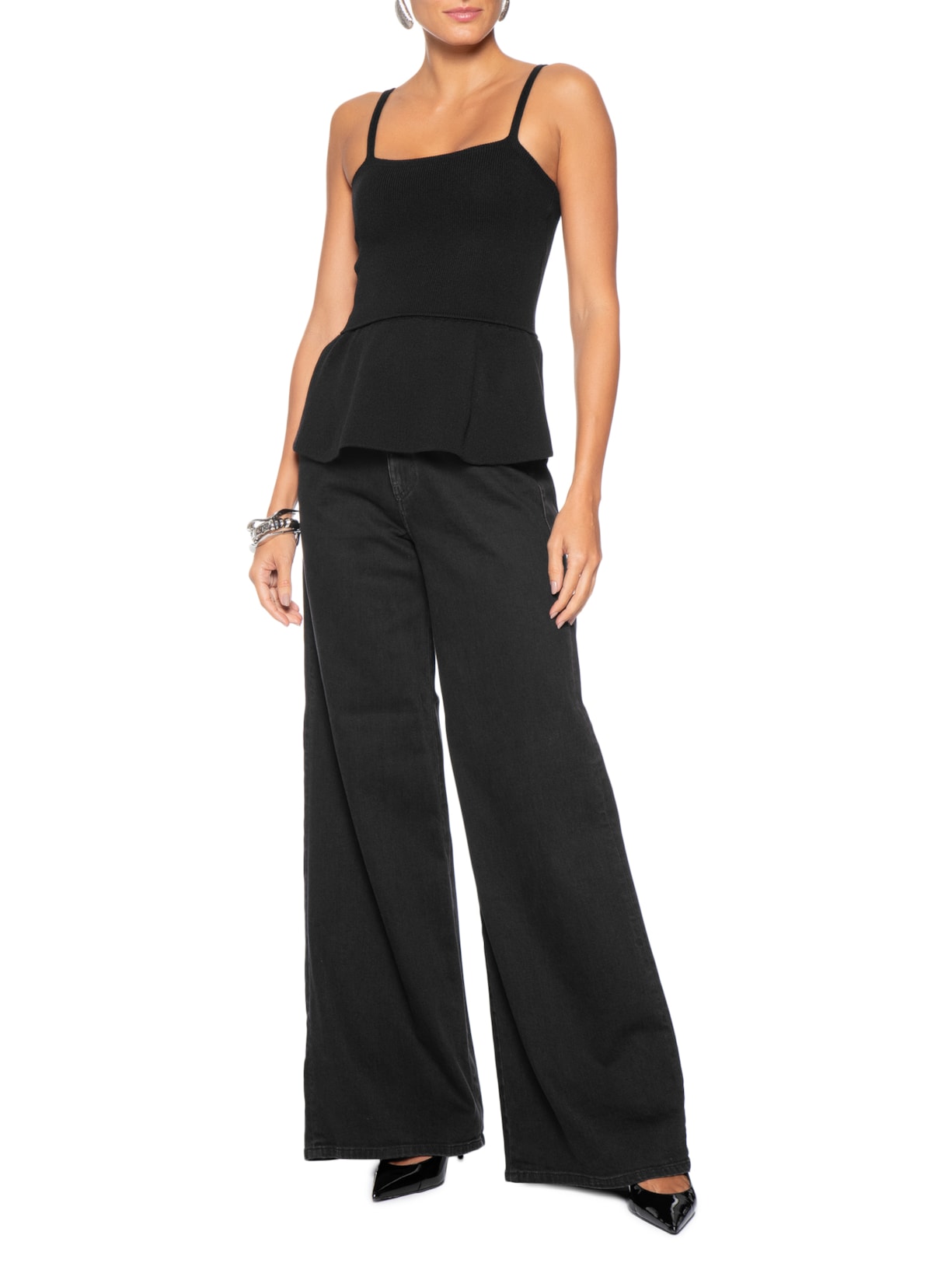 Blusa Feminina Em Tricot Preto Market 33