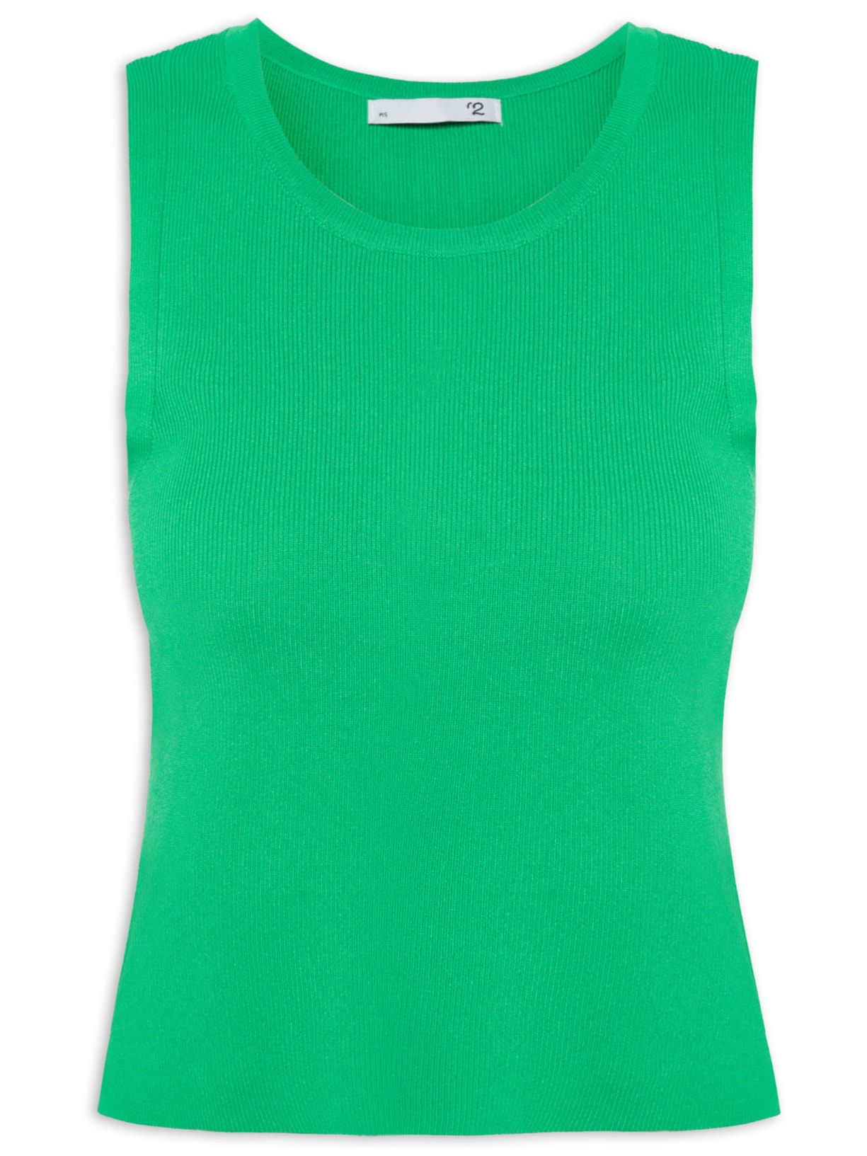 Blusa Feminina Em Tricot Sem Manga - Verde