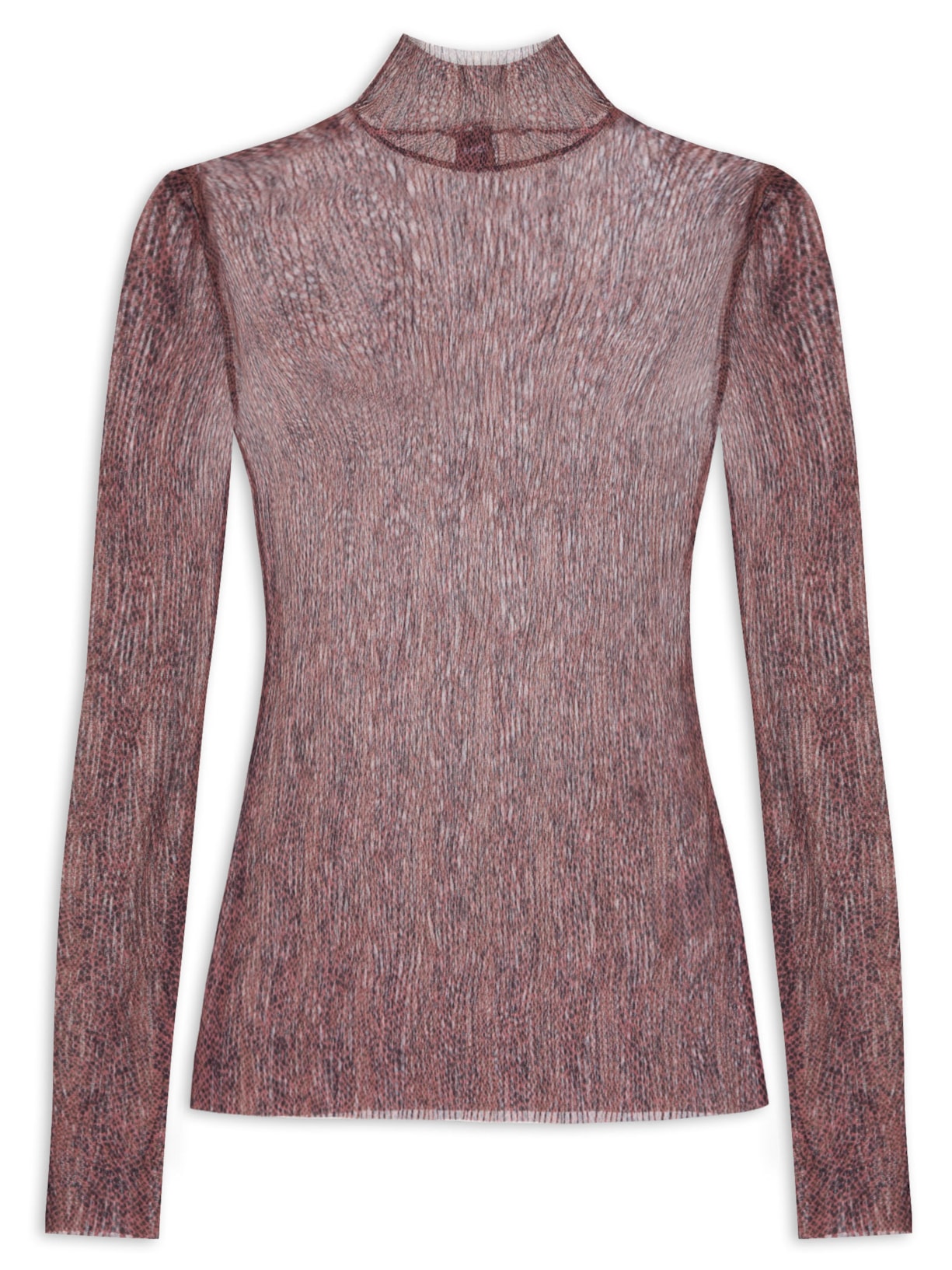 Blusa Feminina Emata Mesh AOP - Vermelho