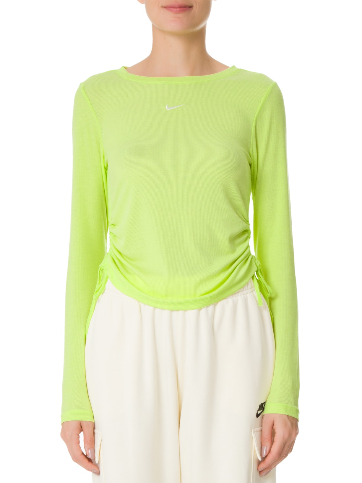 Blusa Feminina Essential Ribana Cropped Verde Nike