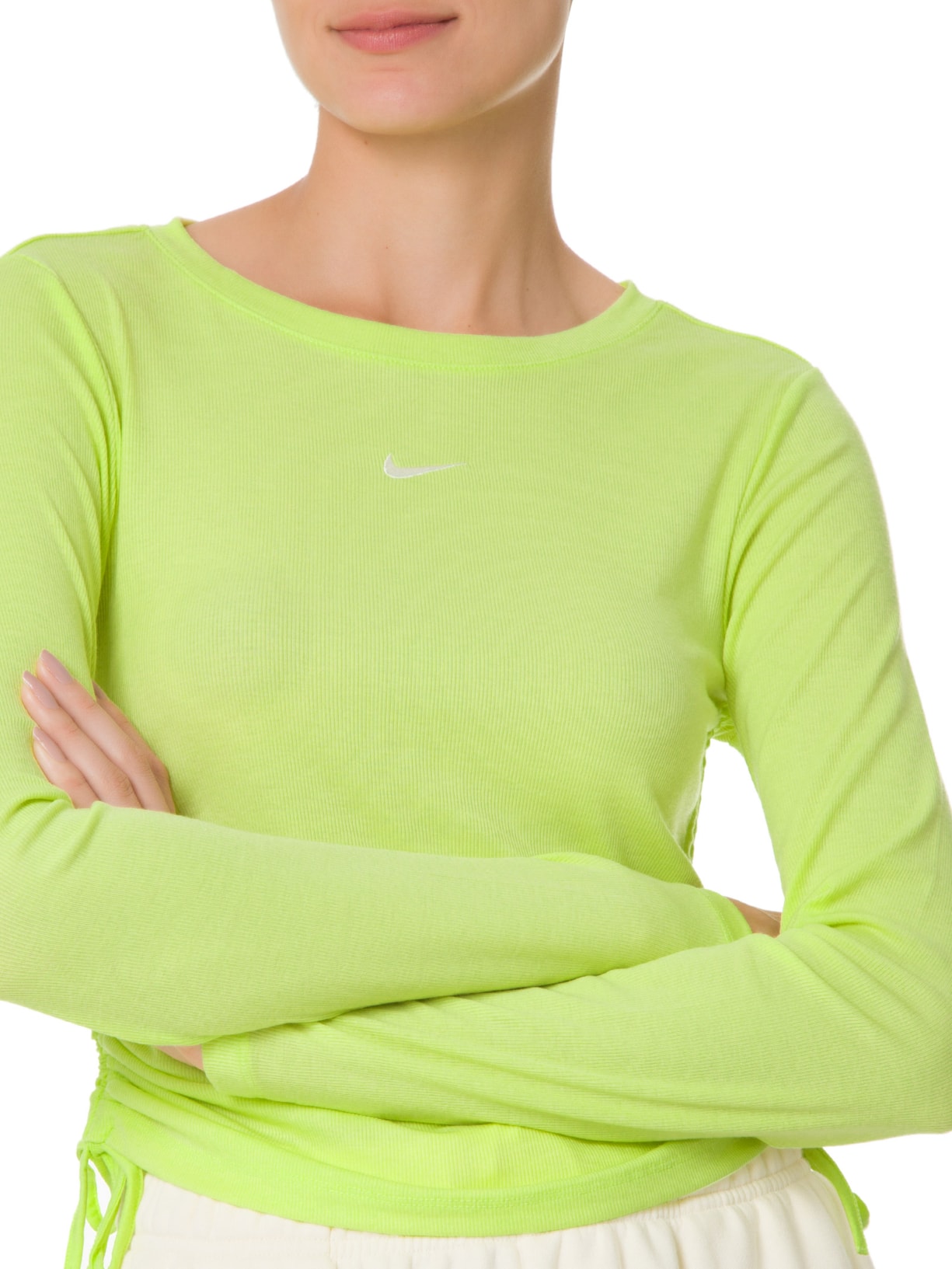 Blusa Feminina Essential Ribana Cropped Verde Nike