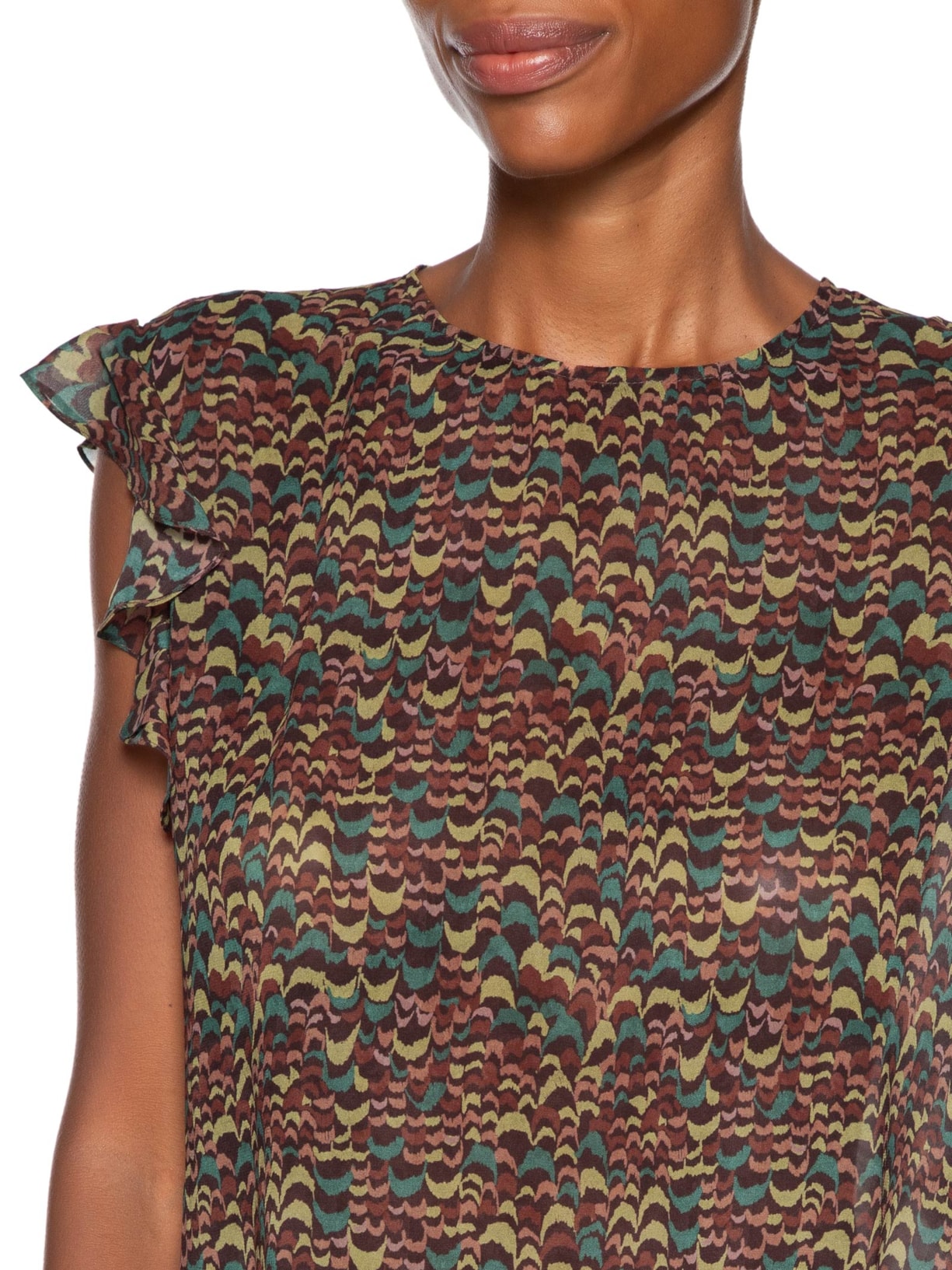 Blusa Feminina Est Fig Fly Atlântico Verde Animale