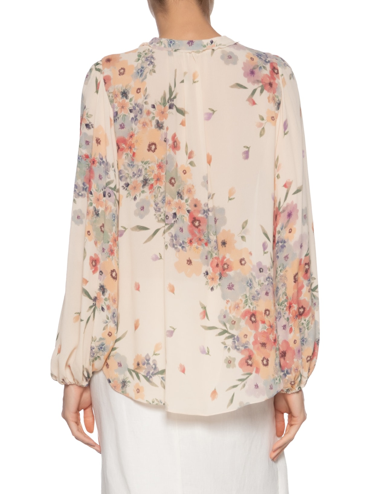 Blusa Feminina Estampa Allure Bege Maria Filó