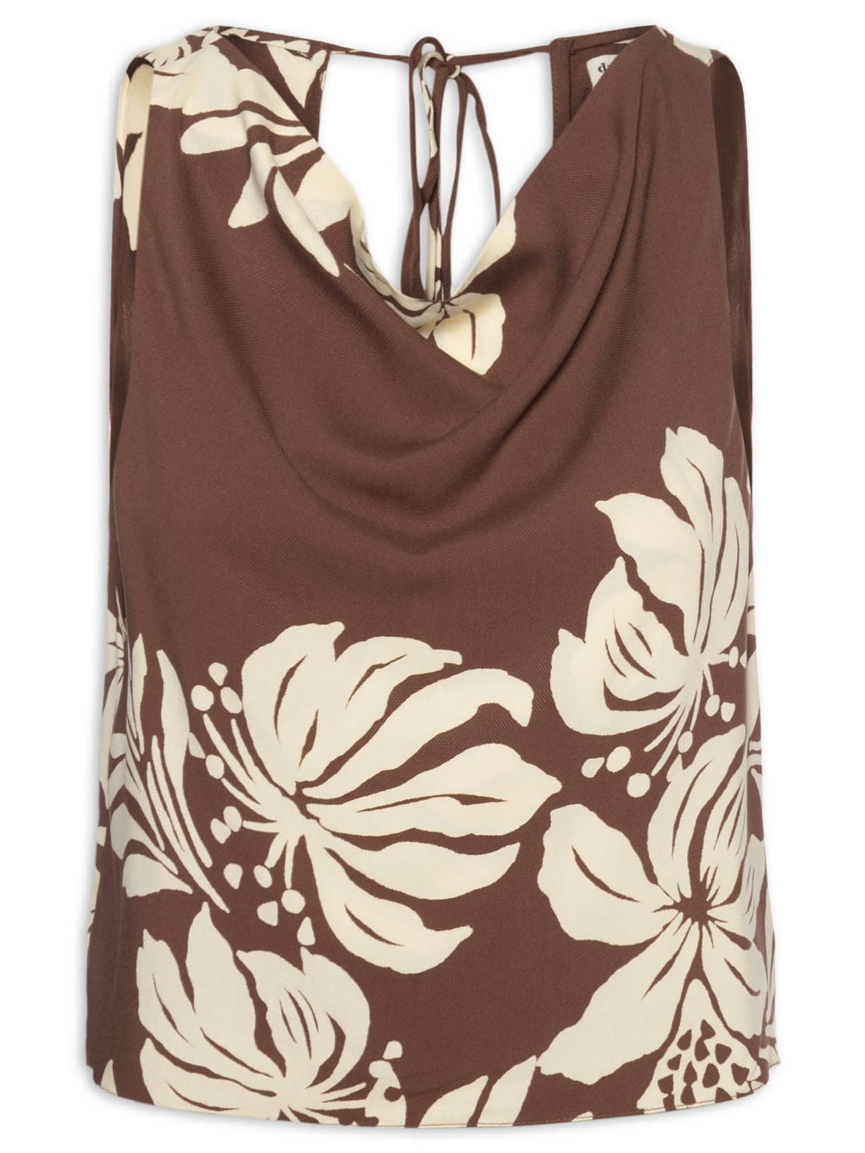 Blusa Feminina Estampa Bela Flor Marrom Dress To