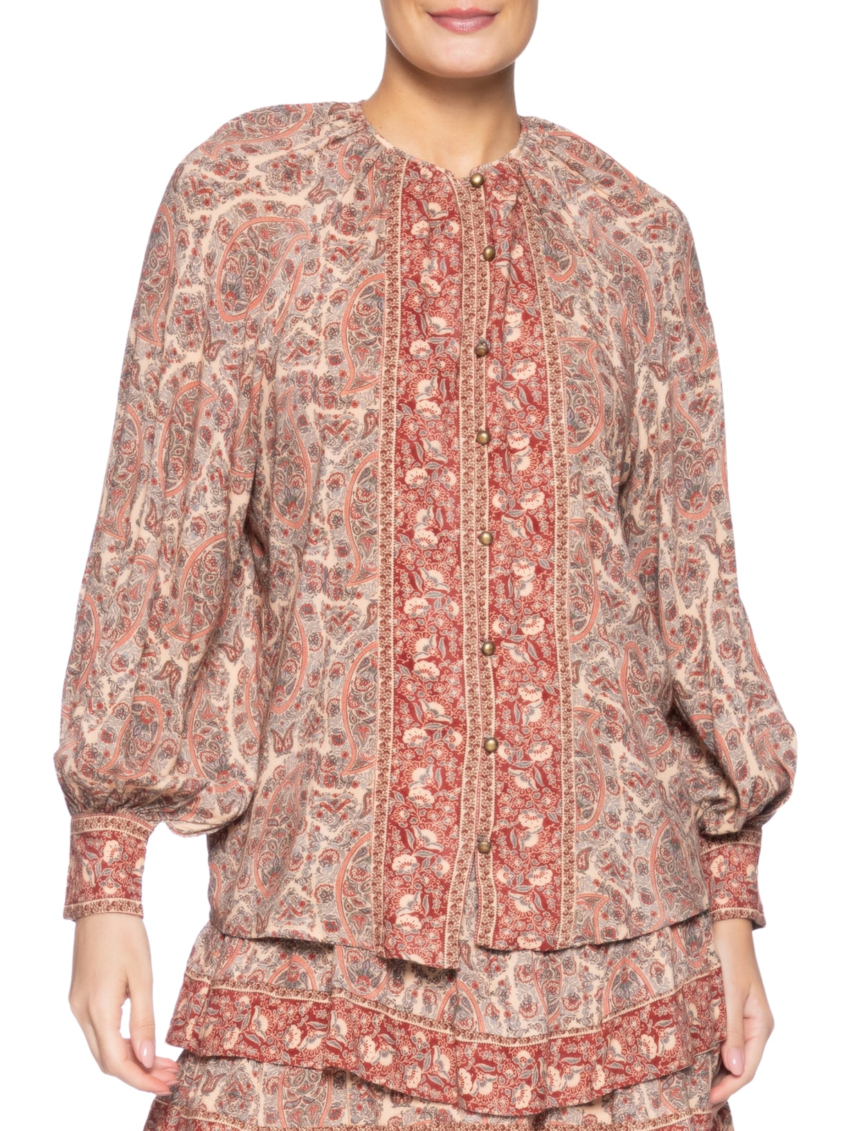 Blusa Feminina Estampa Charm Rosa Maria Filó