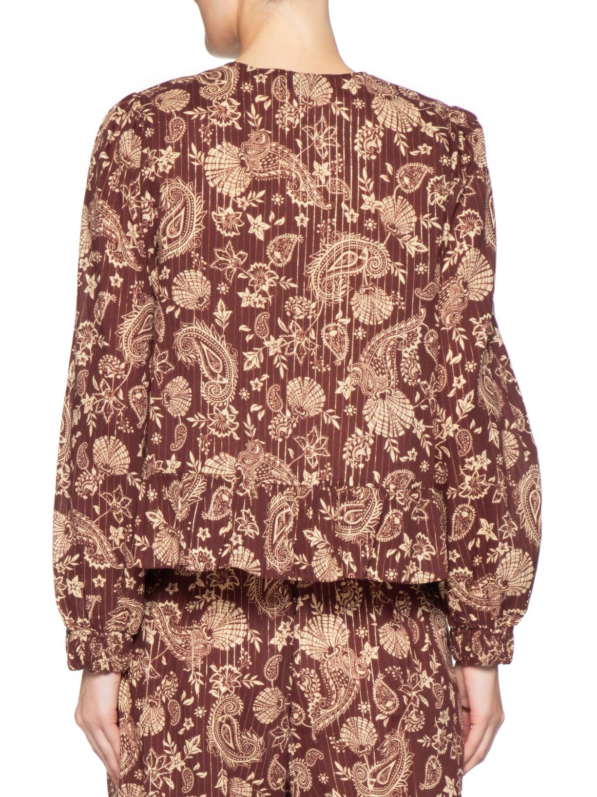 Blusa Feminina Estampa Coral – Marrom Dress To