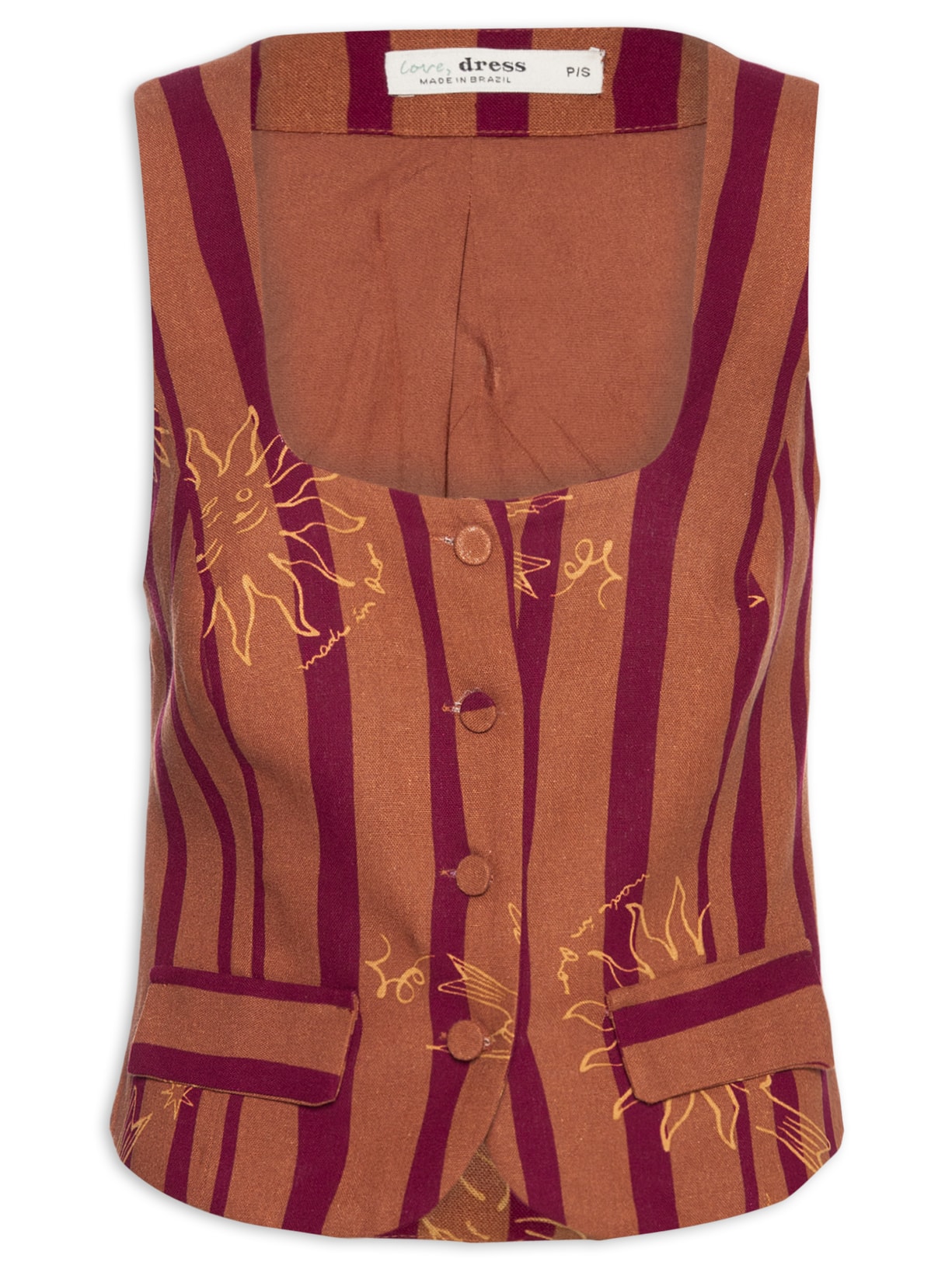 Blusa Feminina Estampa Encanto - Marrom