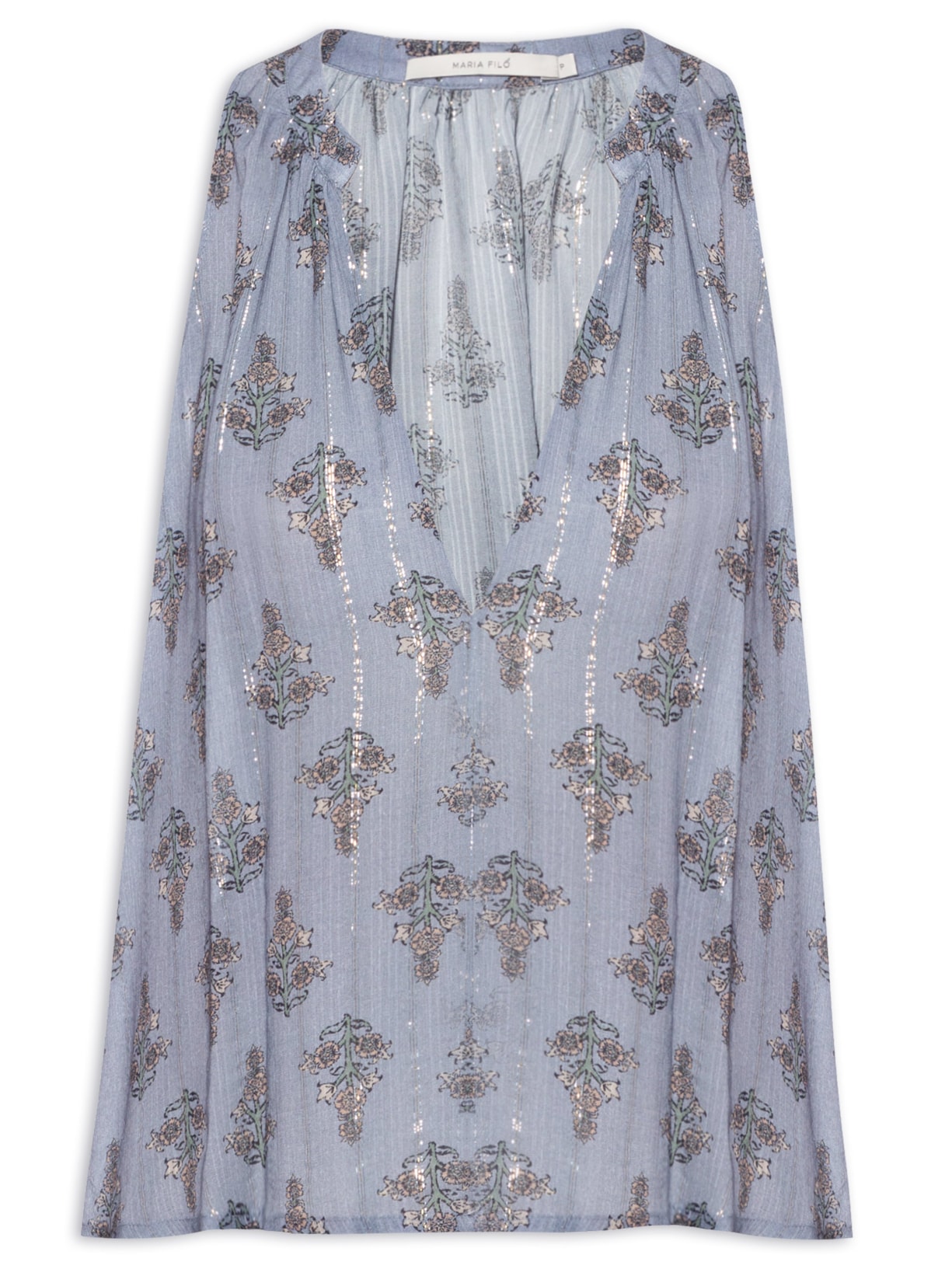 Blusa Feminina Estampa Lavanda - Azul