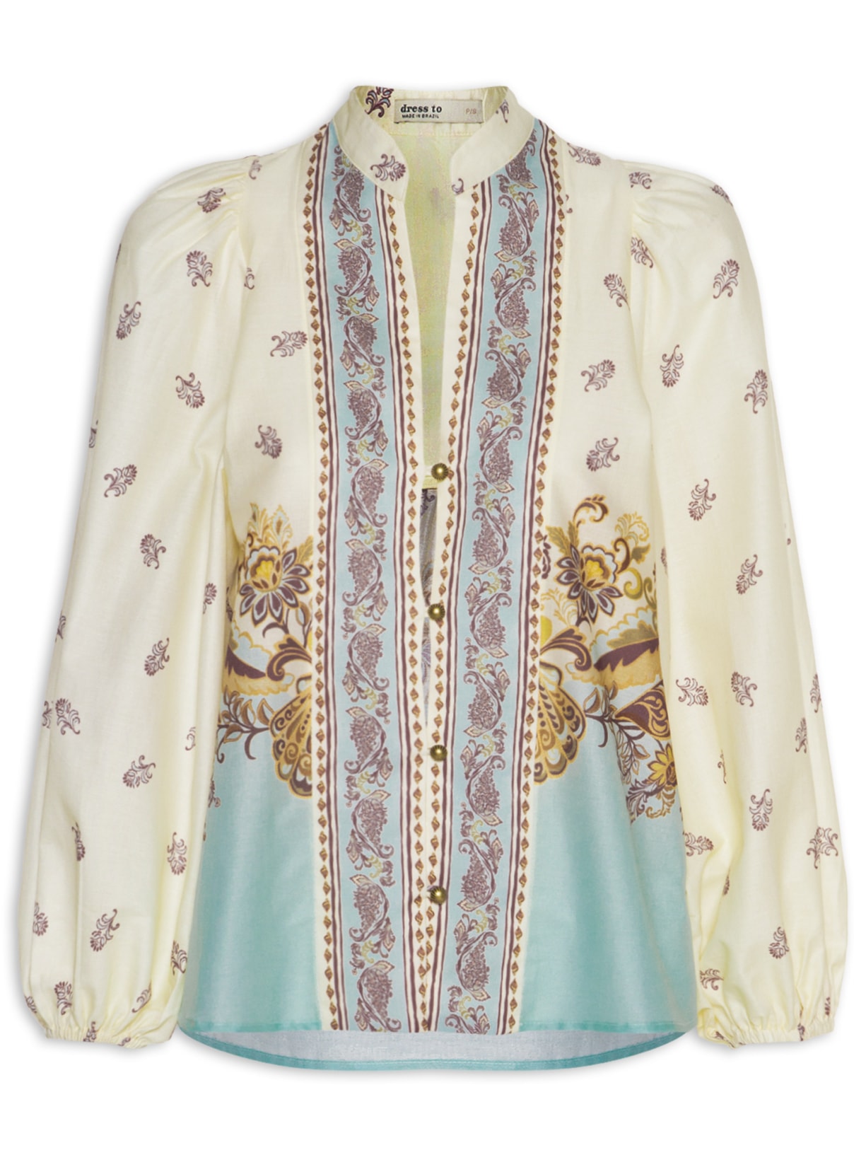 Blusa Feminina Estampa Leveza Bege Dress To