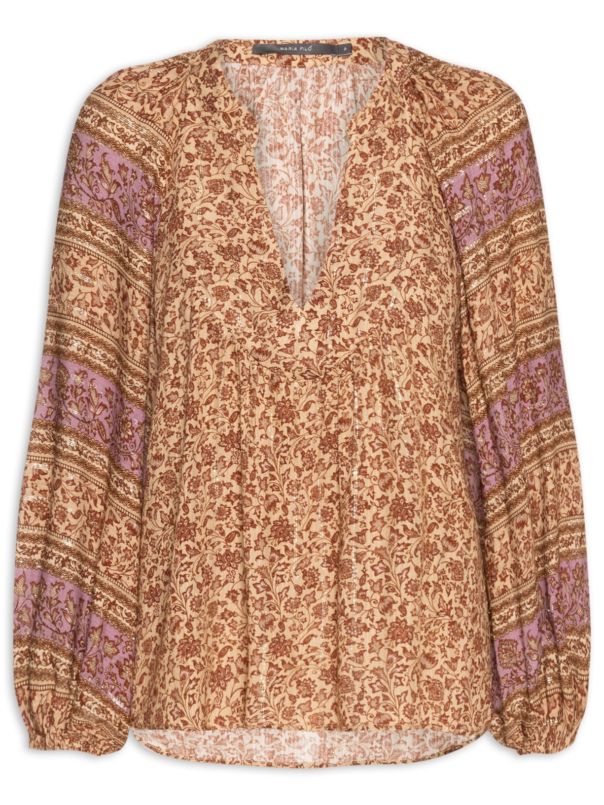 Blusa Feminina Estampa Liz - Marrom