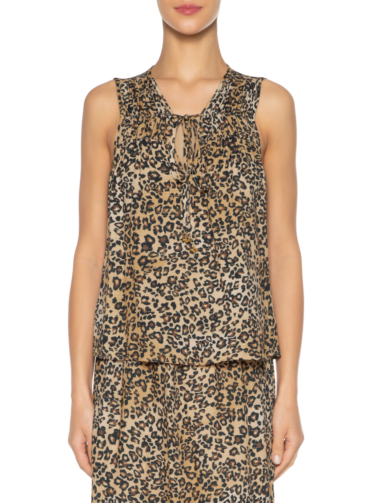 Blusa Feminina Estampa Los Roques Animal Print Maria Filó