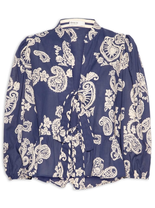 Blusa Feminina Estampa Marinha Mix – Azul