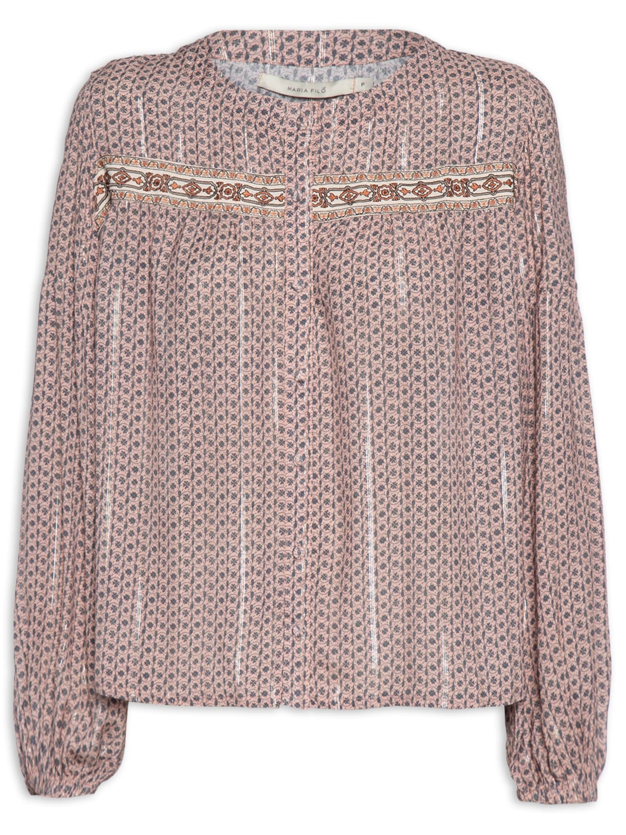 Blusa Feminina Estampa Mini Flor - Rosa