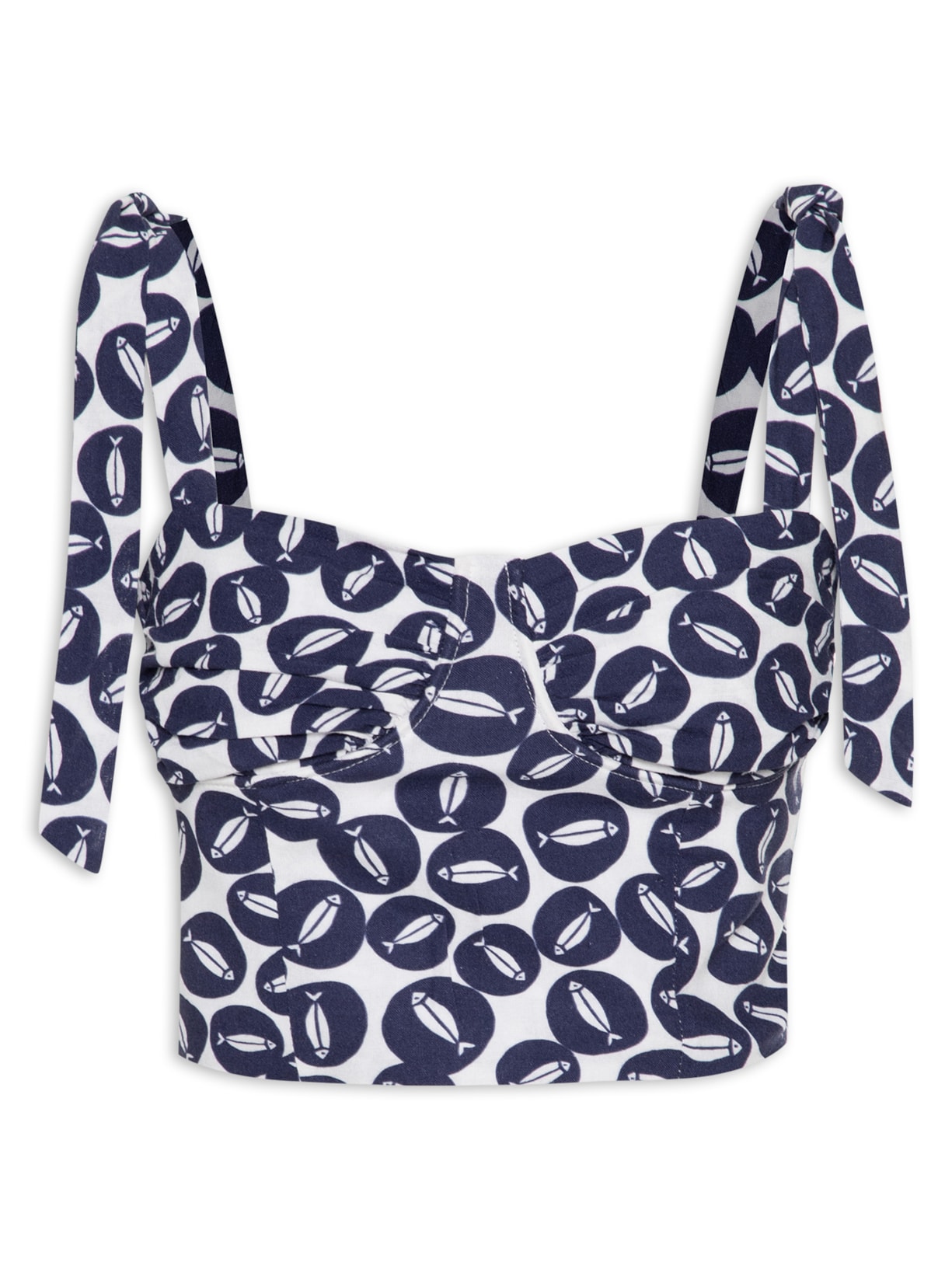 Blusa Feminina Estampa Peixinhos - Azul