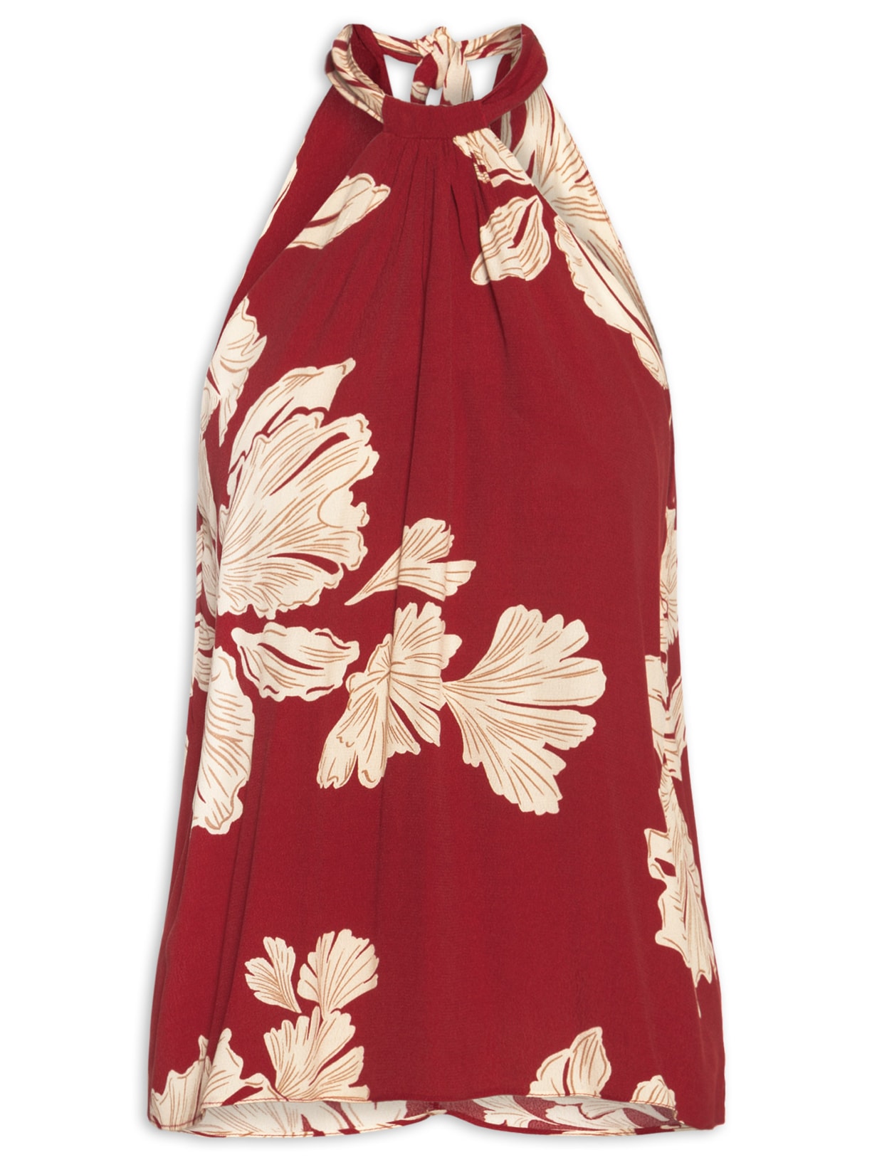 Blusa Feminina Estampa Pétala - Vermelho