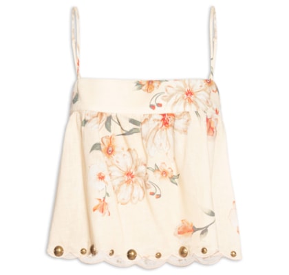 Blusa Feminina Estampa Poppy - Amarelo