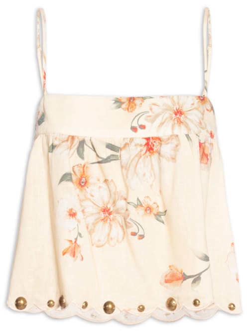 Blusa Feminina Estampa Poppy - Amarelo