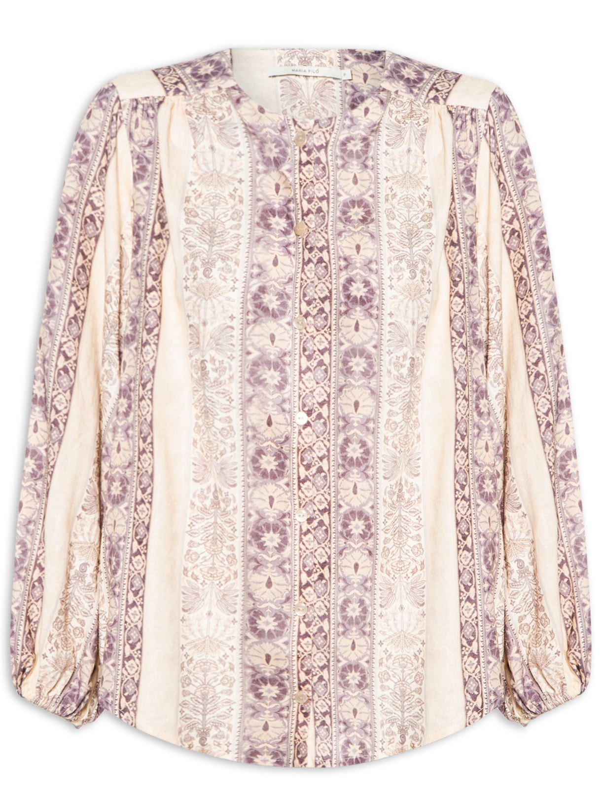 Blusa Feminina Estampa Rafia - Bege