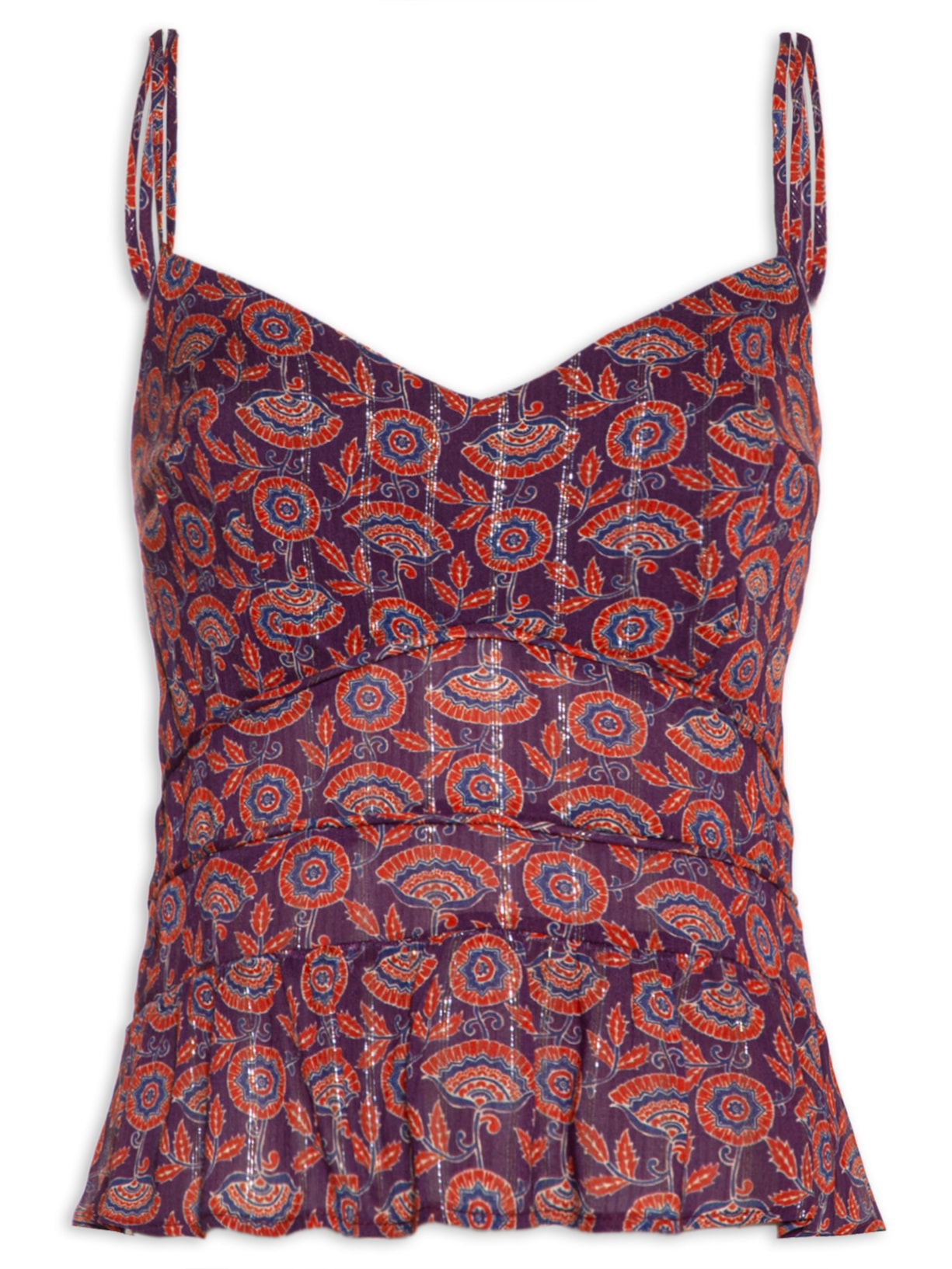 Blusa Feminina Estampa Thai - Roxo