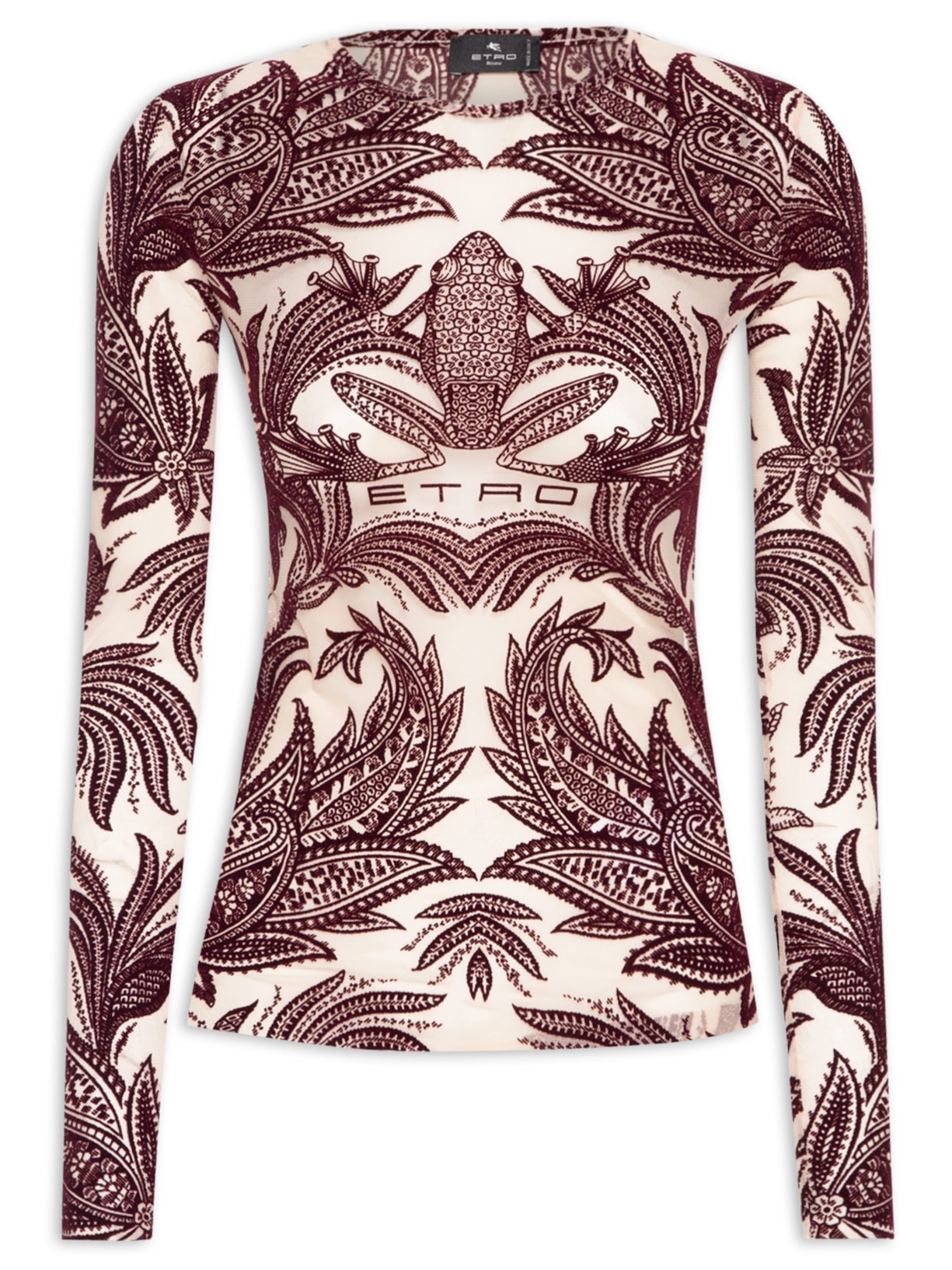 Blusa Feminina Estampada - Vinho