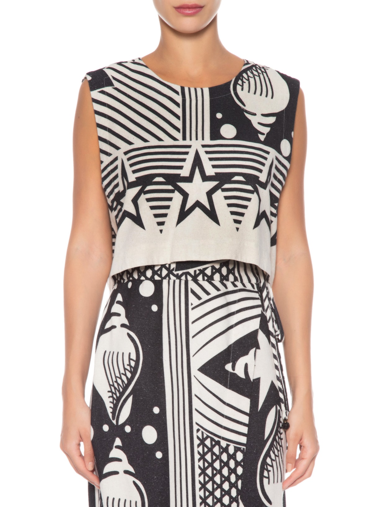 Blusa Feminina Estrela Búzios Preto Farm