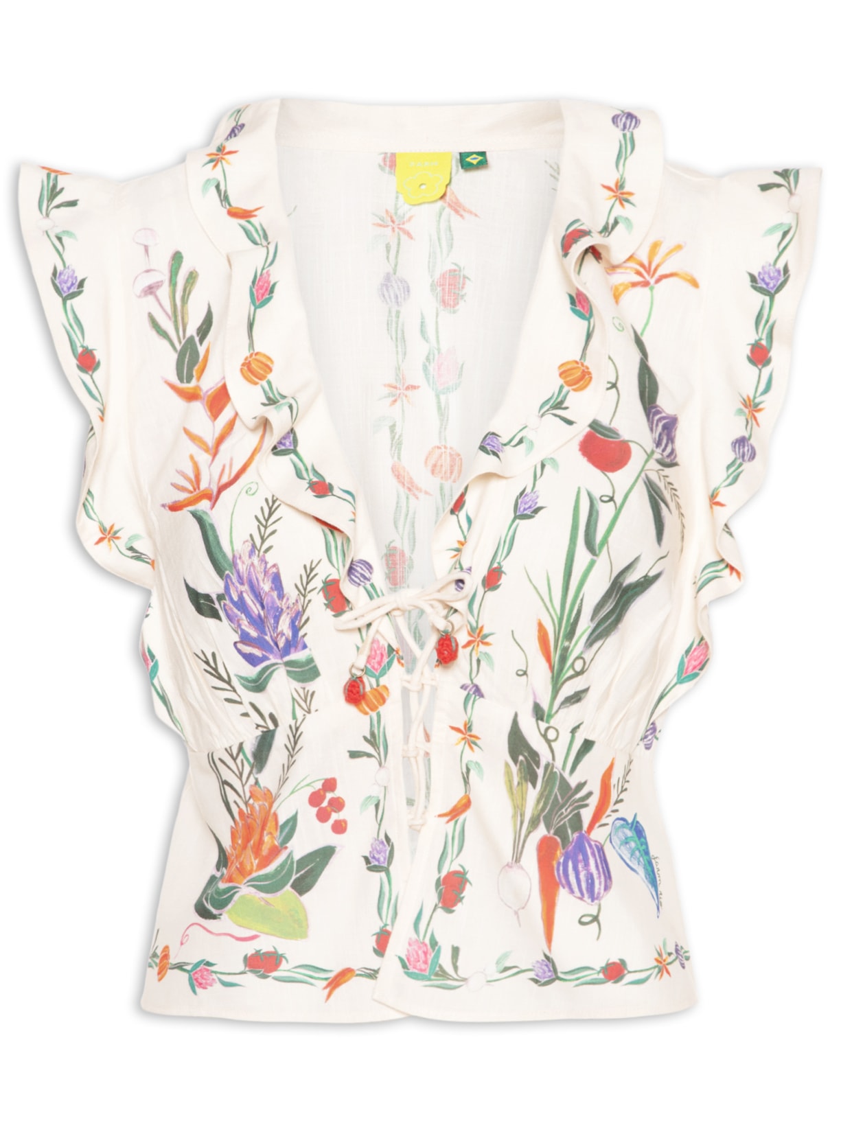 Blusa Feminina Feira De Legumes - Off White