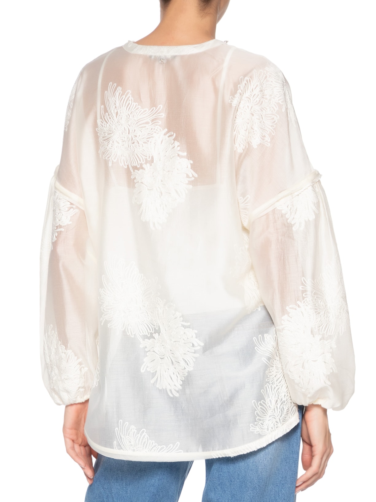 Blusa Feminina Fiori Branco Bo.bô