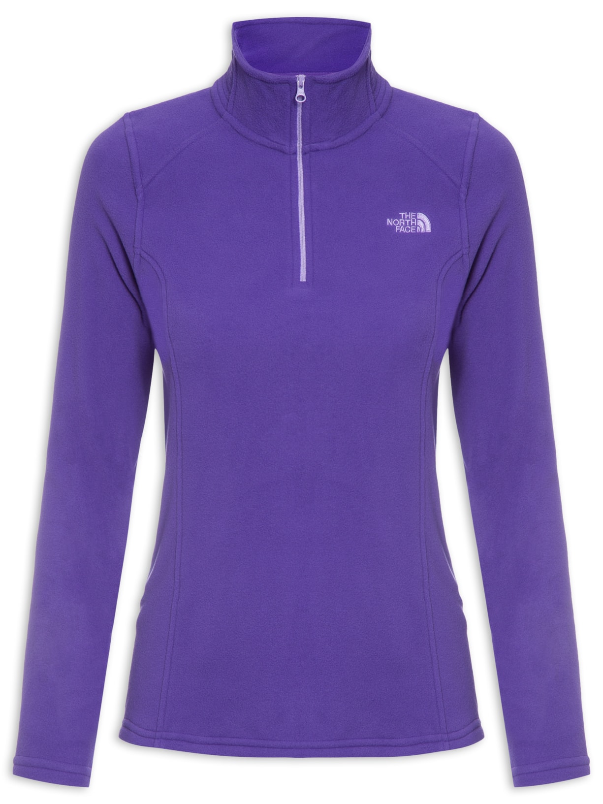 Blusa Feminina Fleece Tka 100 Glacier 1/4 Zíper - Violeta