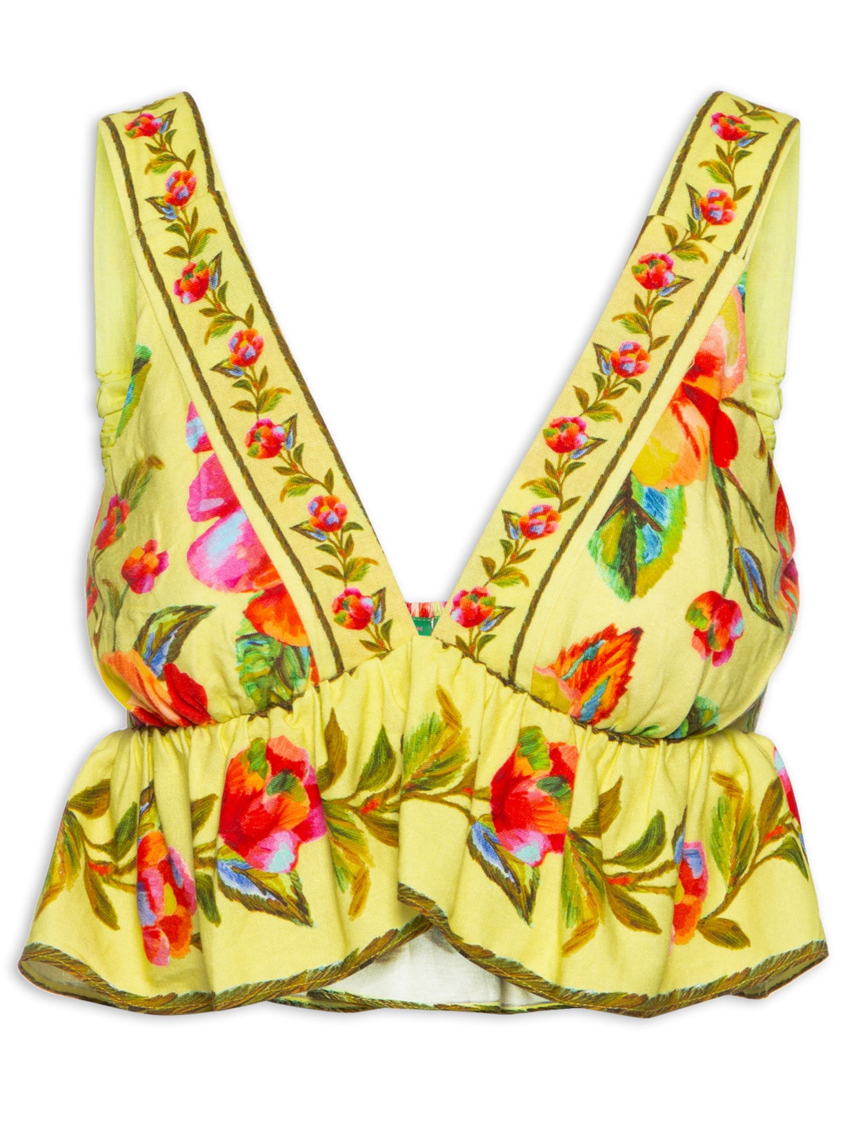 Blusa Feminina Flor Céu - Amarelo