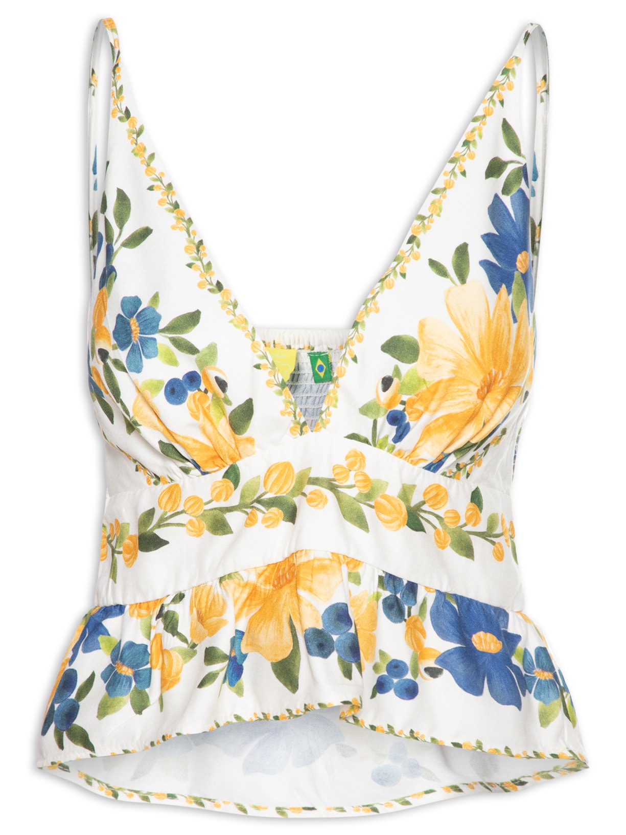 Blusa Feminina Flor De Açai - Off White