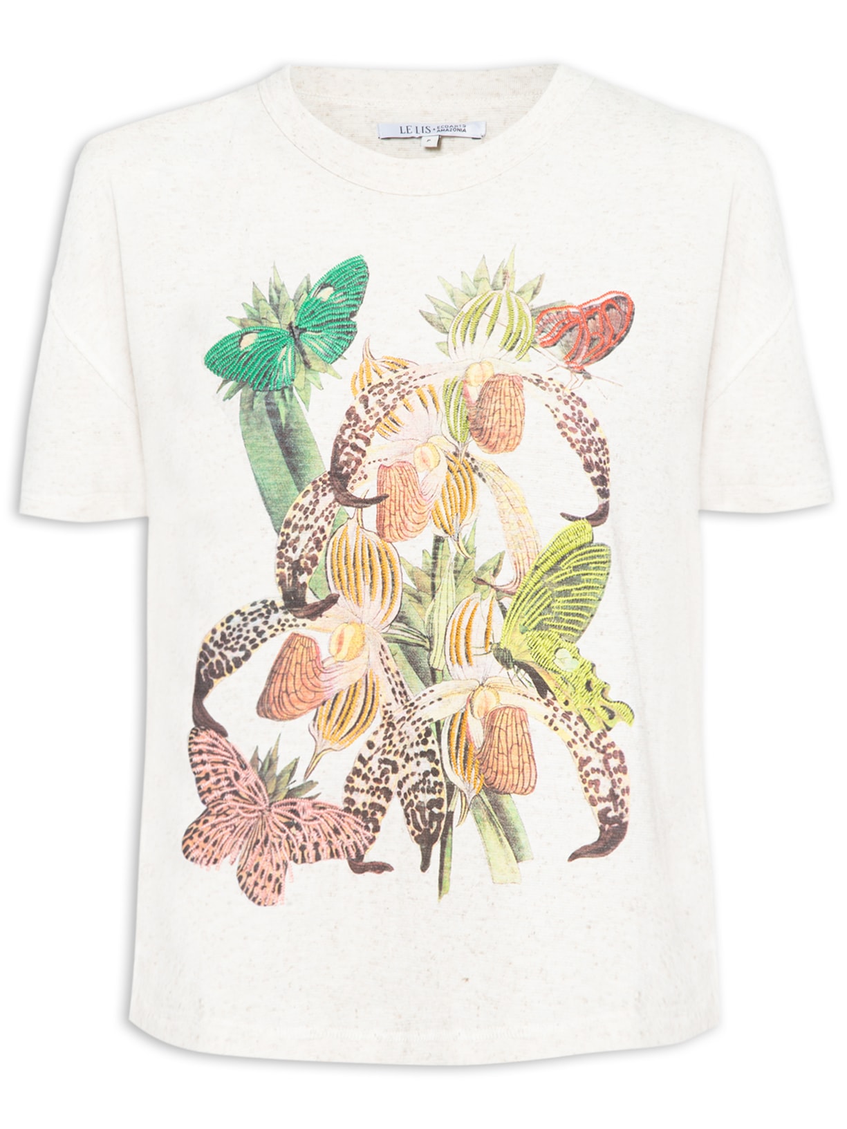 Blusa Feminina Flor Divina - Bege