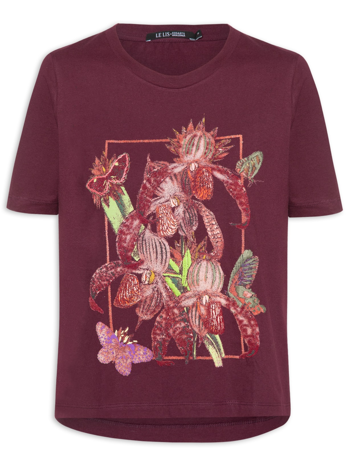 Blusa Feminina Flor Divina - Vinho