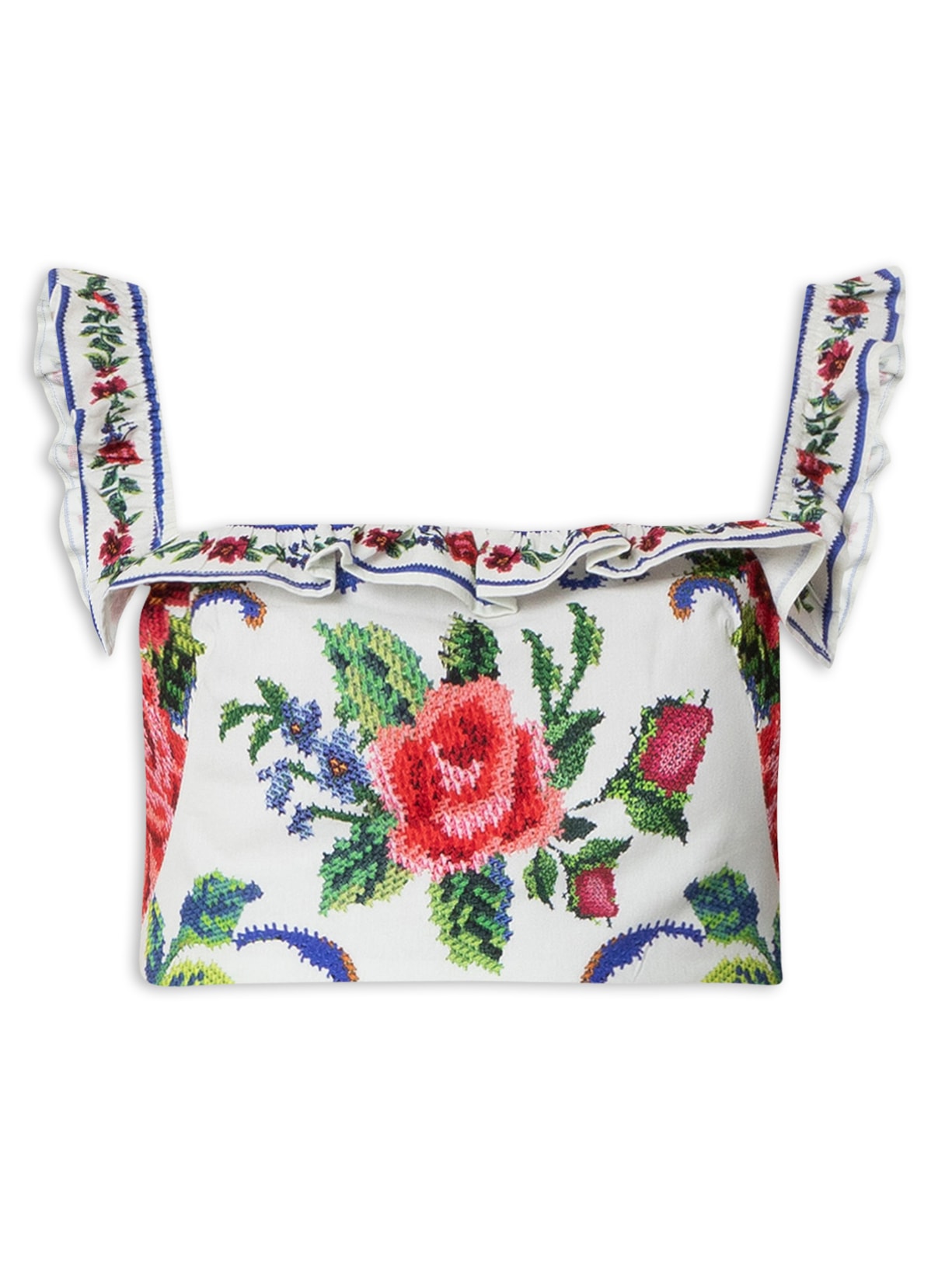 Blusa Feminina Flor Realeza Vermelho Farm