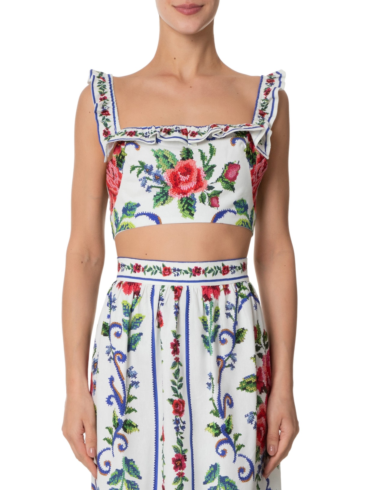 Blusa Feminina Flor Realeza Vermelho Farm