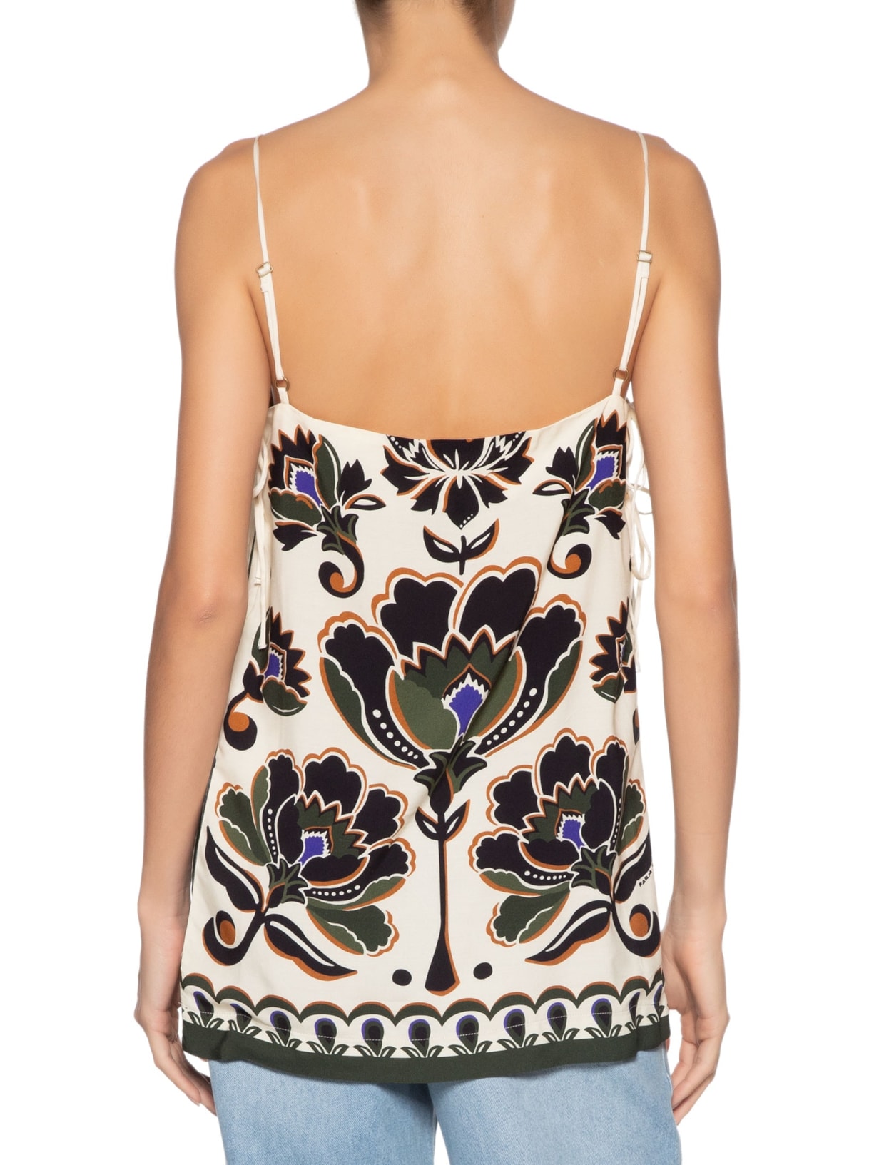 Blusa Feminina Floral Arabesque Bege Farm