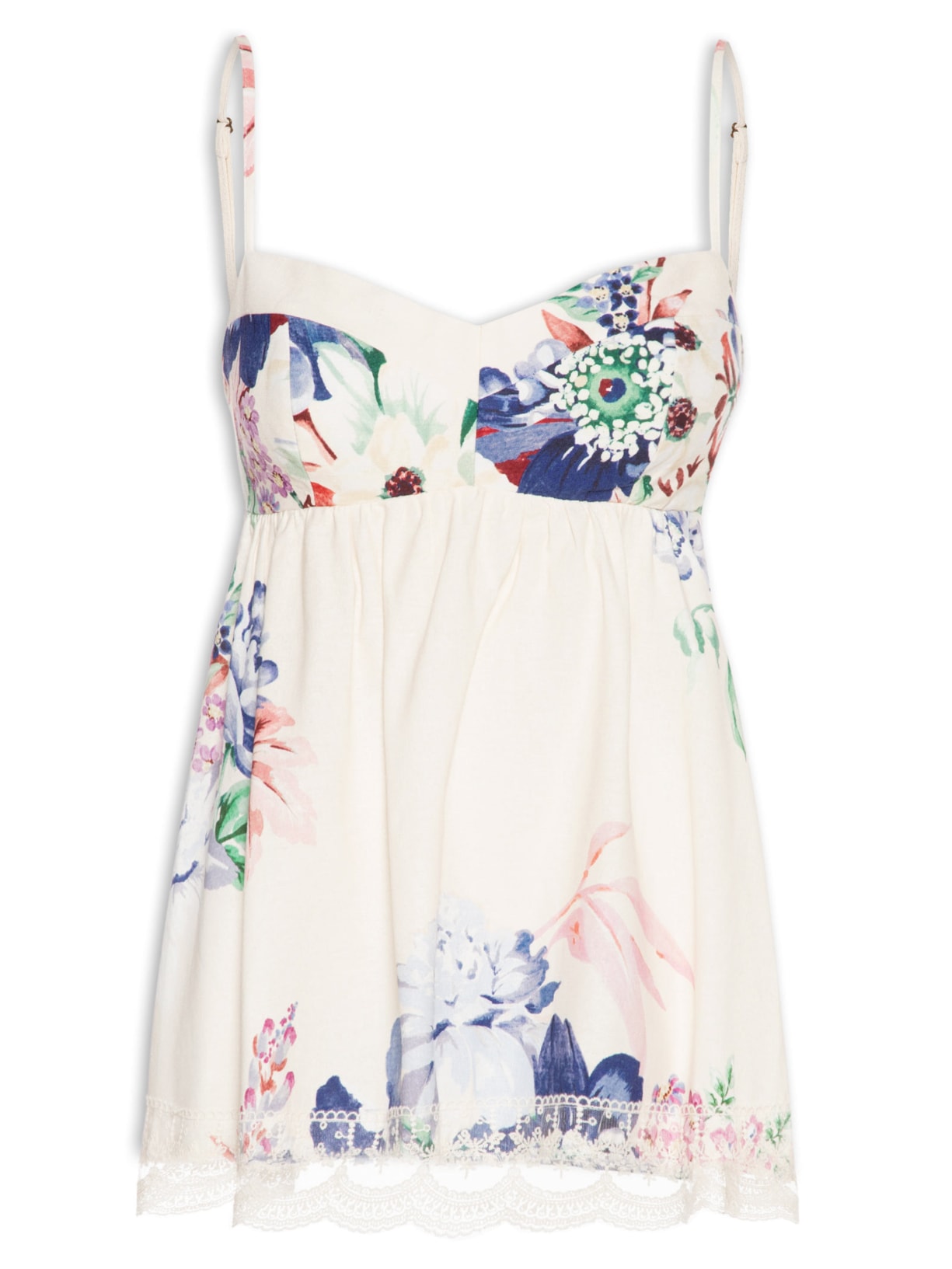Blusa Feminina Floral Luma Off White Farm