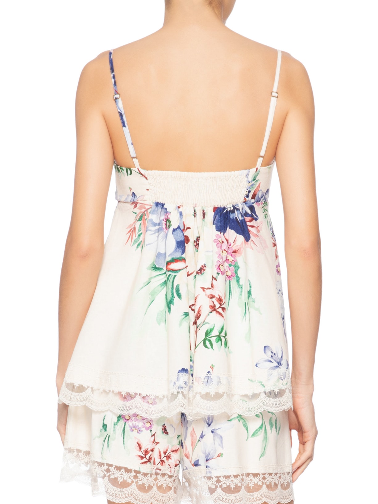 Blusa Feminina Floral Luma Off White Farm