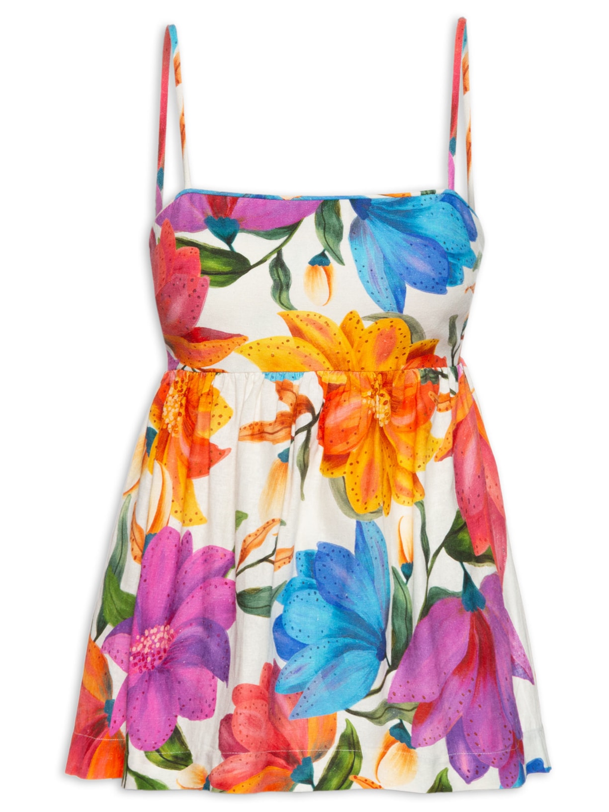 Blusa Feminina Floral Maria - Azul