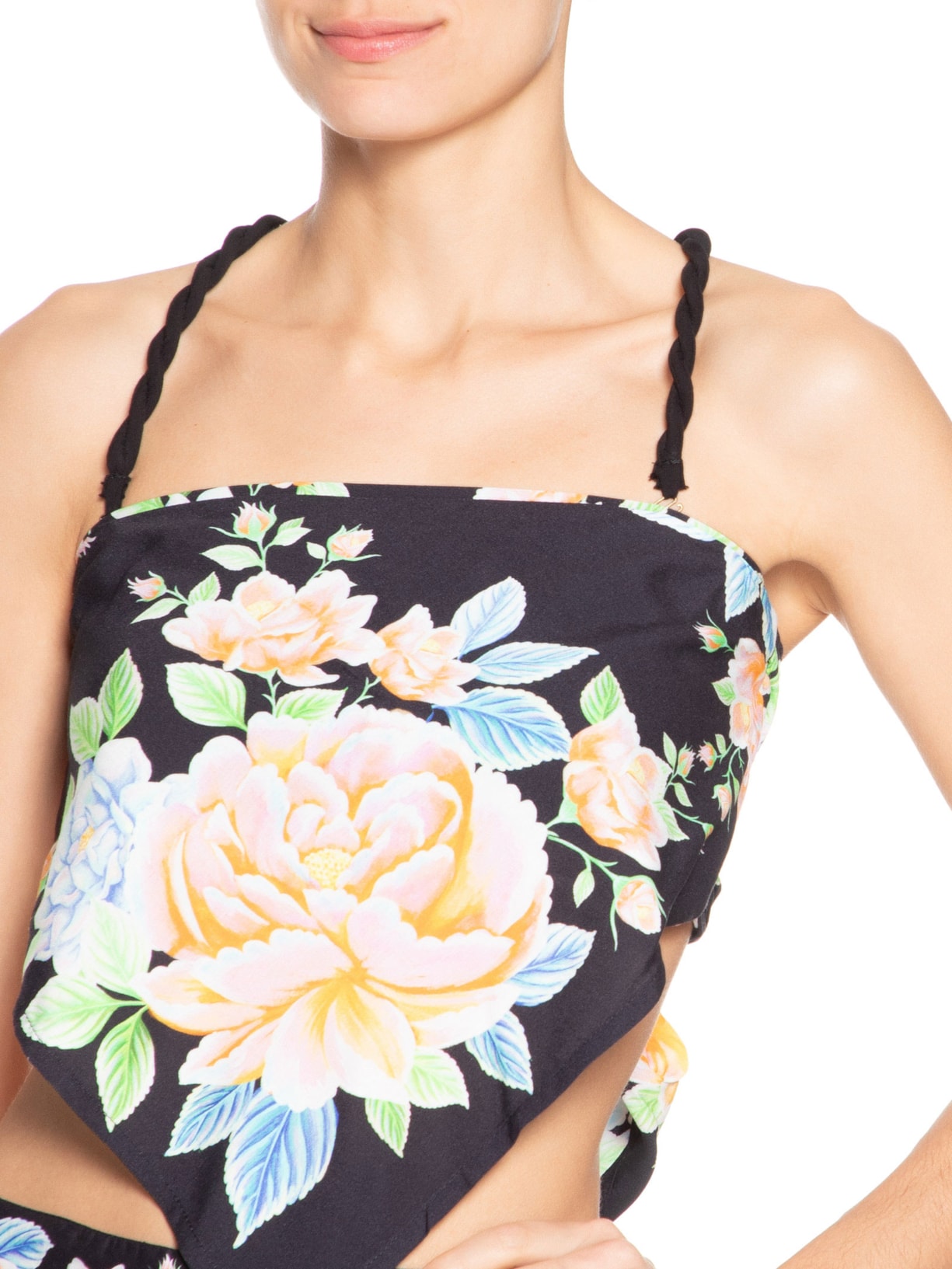 Blusa Feminina Floral Sofia Preto  Farm