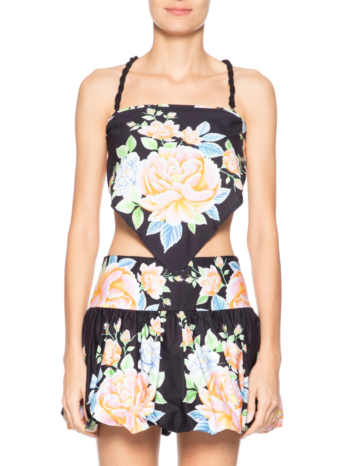 Blusa Feminina Floral Sofia Preto  Farm