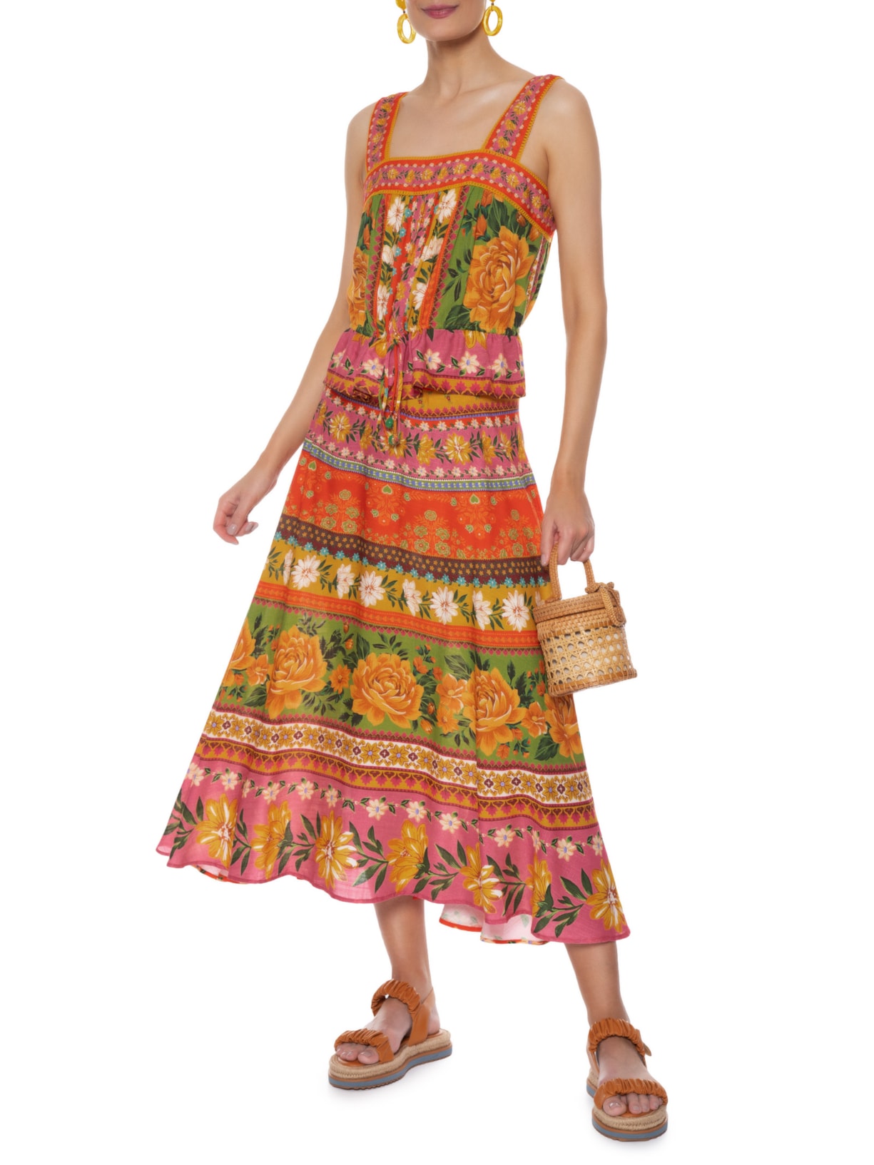 Blusa Feminina Flori Rosa Farm