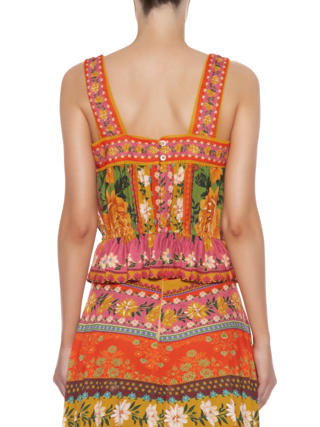 Blusa Feminina Flori Rosa Farm